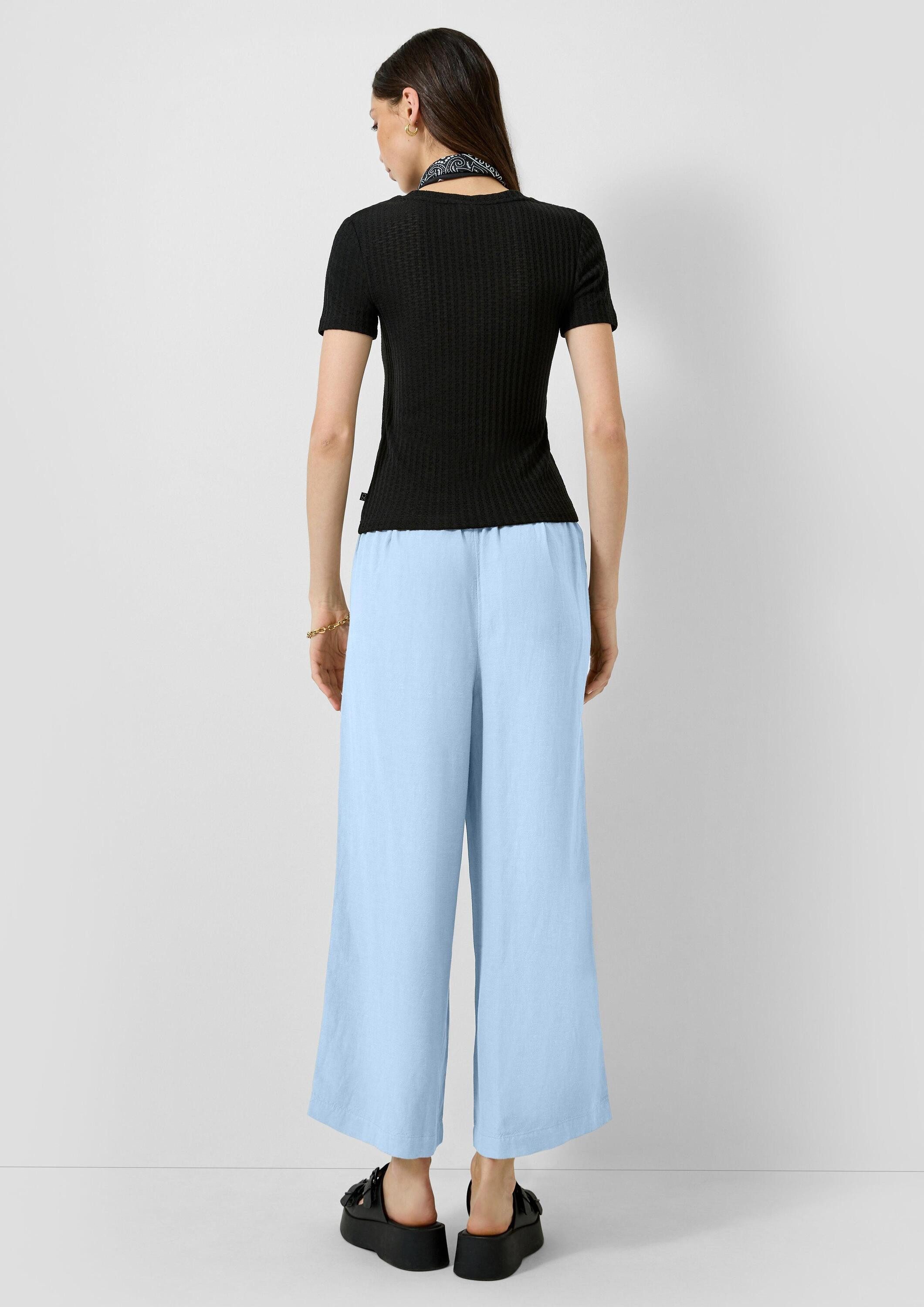 QS Culotte Hose Leinenmix-Culotte