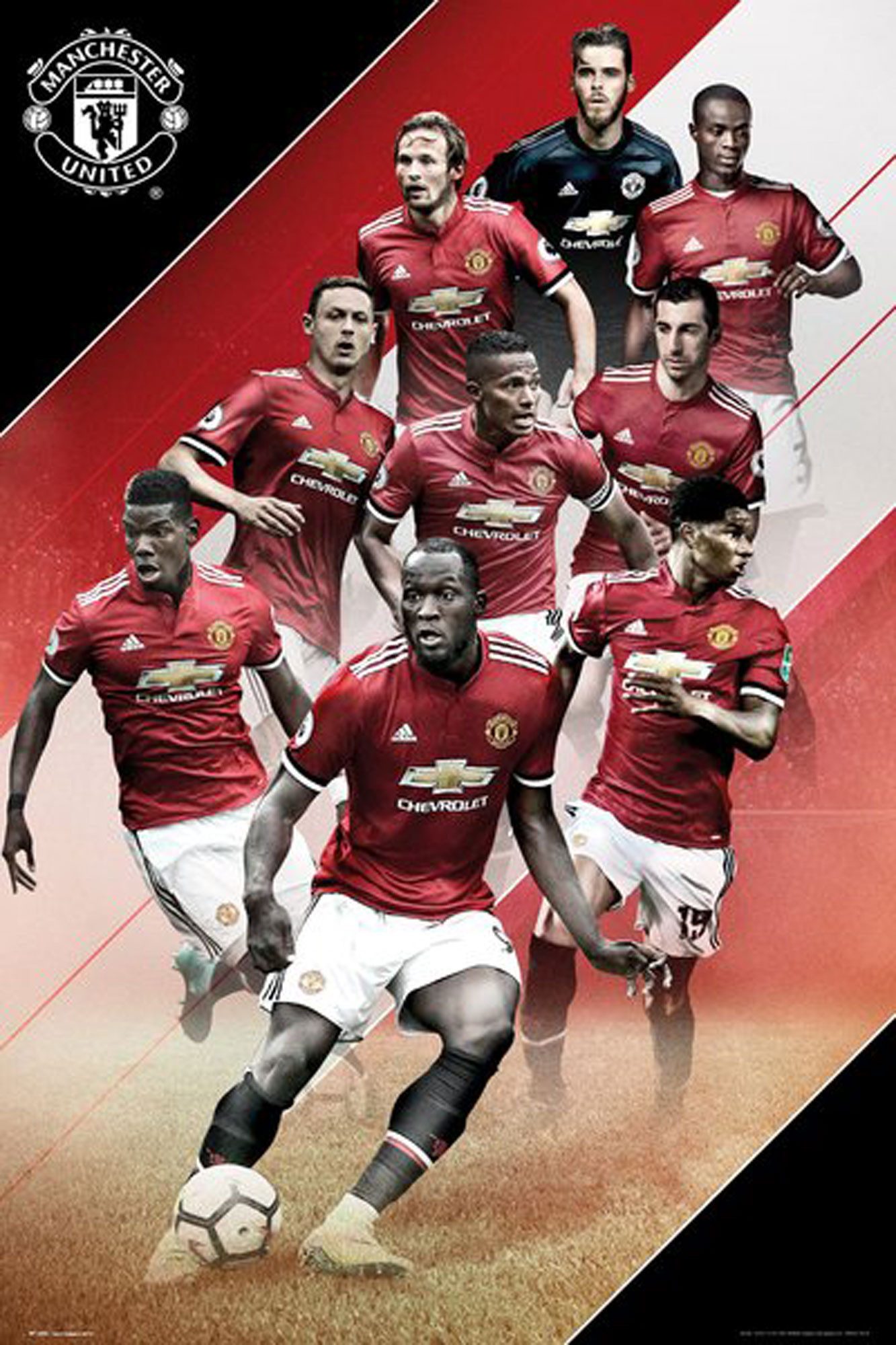 Poster Fußball - Poster - Manchester United - Players 17/18
