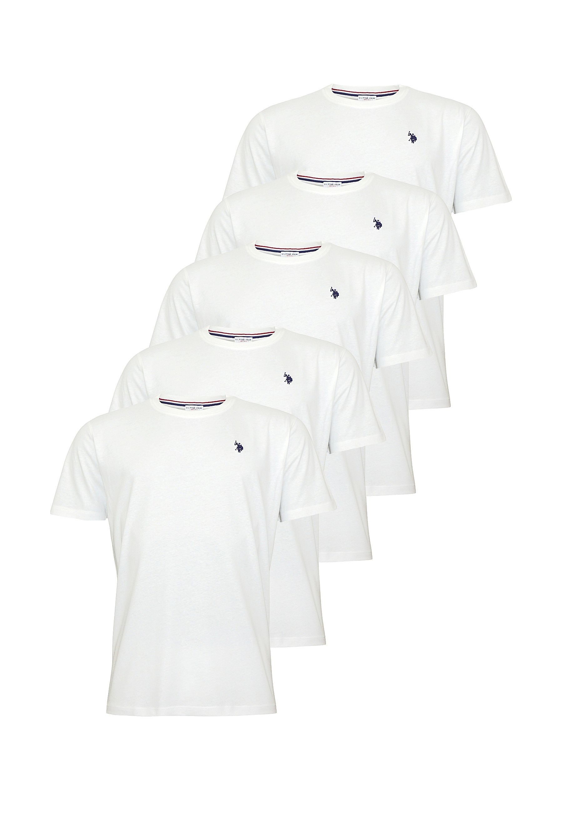 U.S. Polo Assn. T-Shirt T-Shirt Kurzarmshirt 5er Pack (5-tlg., 5)