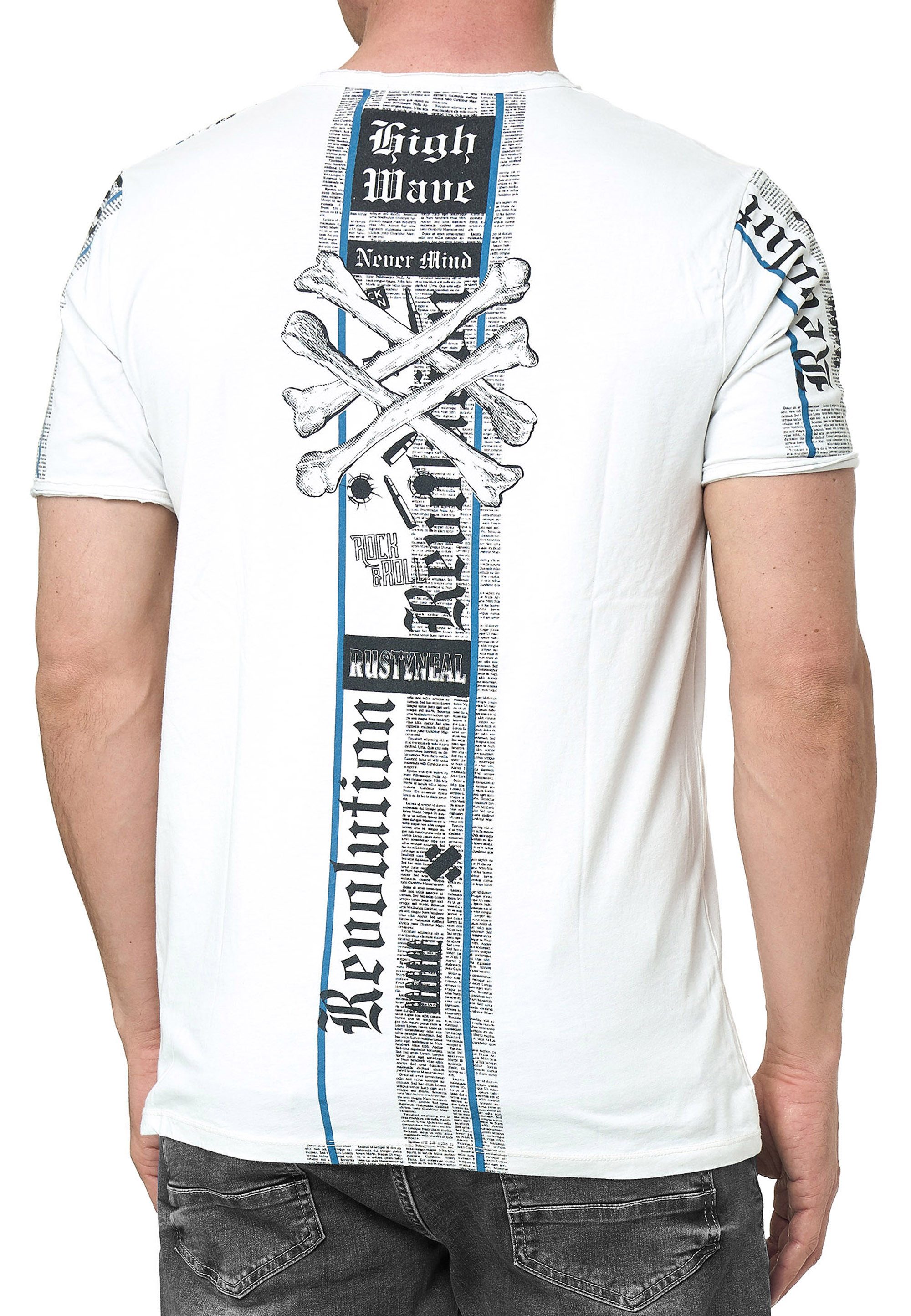 R-NEAL T-Shirt T-Shirt Verwaschen Regular Printed günstig online kaufen