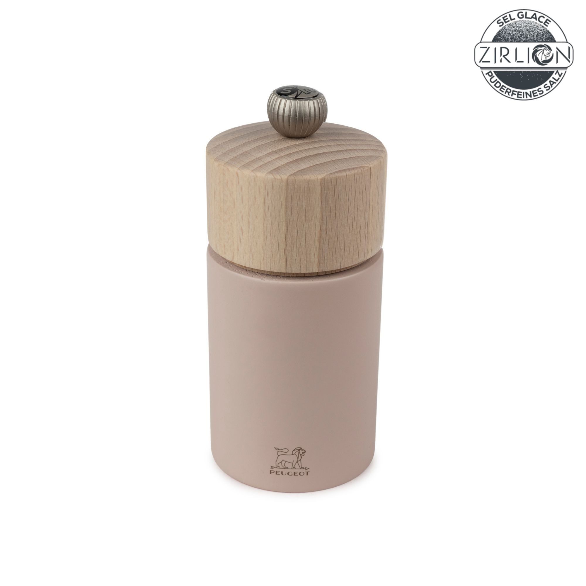 PEUGEOT Salzmühle BOREAL 12cm Zirkonia-Mahlwerk Buchenholz Blütenrosa Manuell