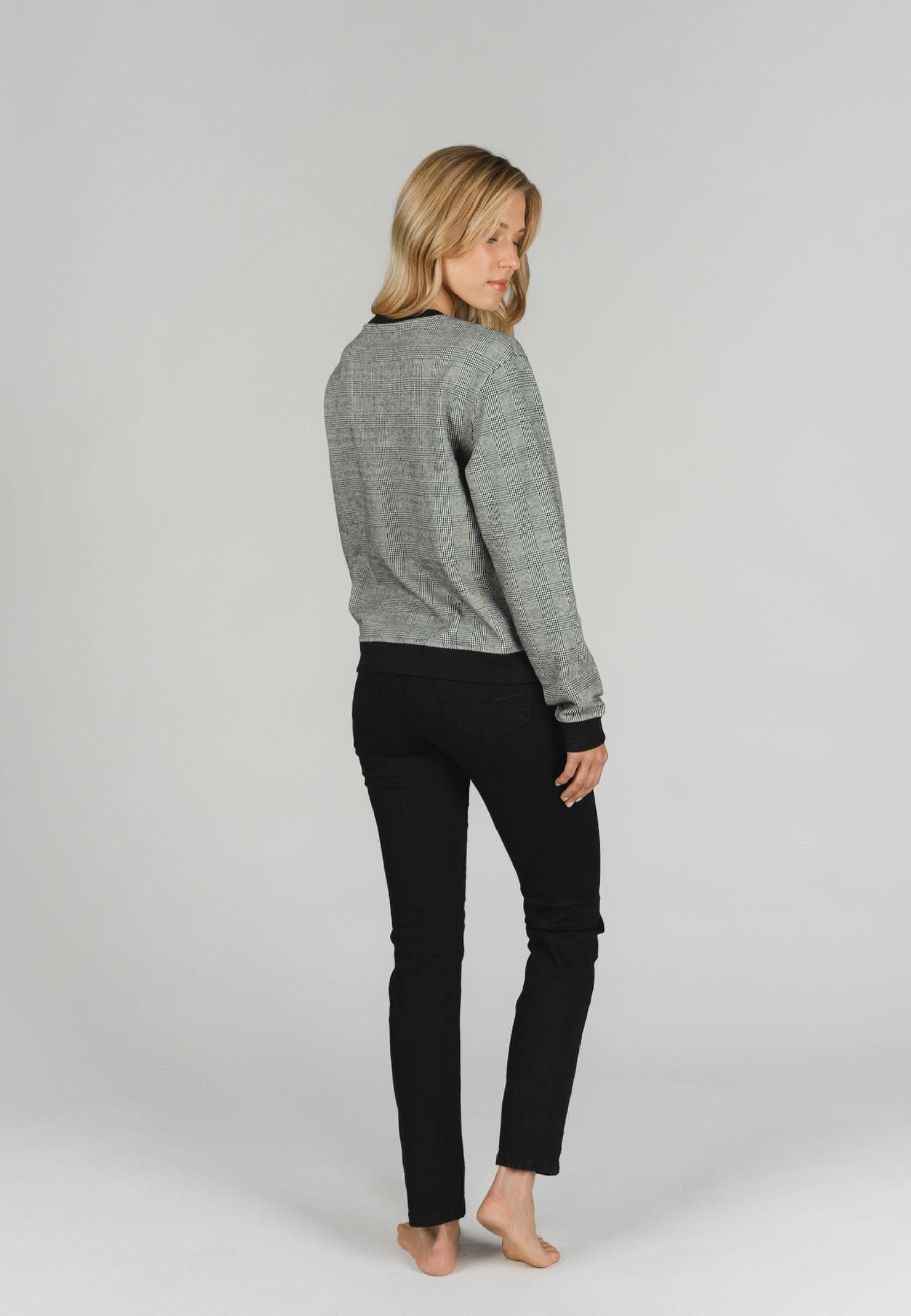 modischem mit Muster mit Sweater ANGELS Sweatshirt Label-Applikationen