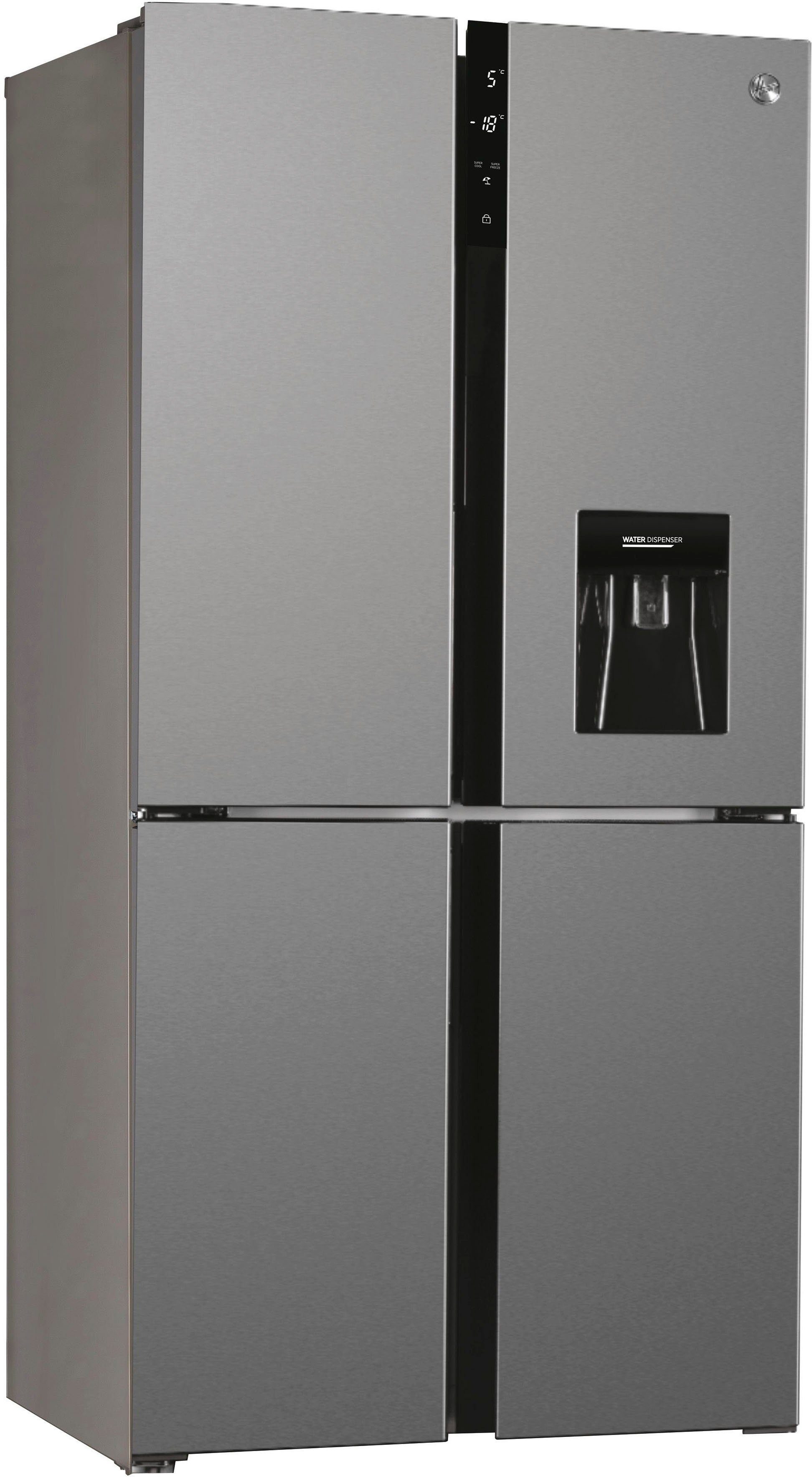 Hoover Side-by-Side HSC818EXWD, 183 cm hoch, 83,6 cm breit | Side-by-Side Kühlschränke
