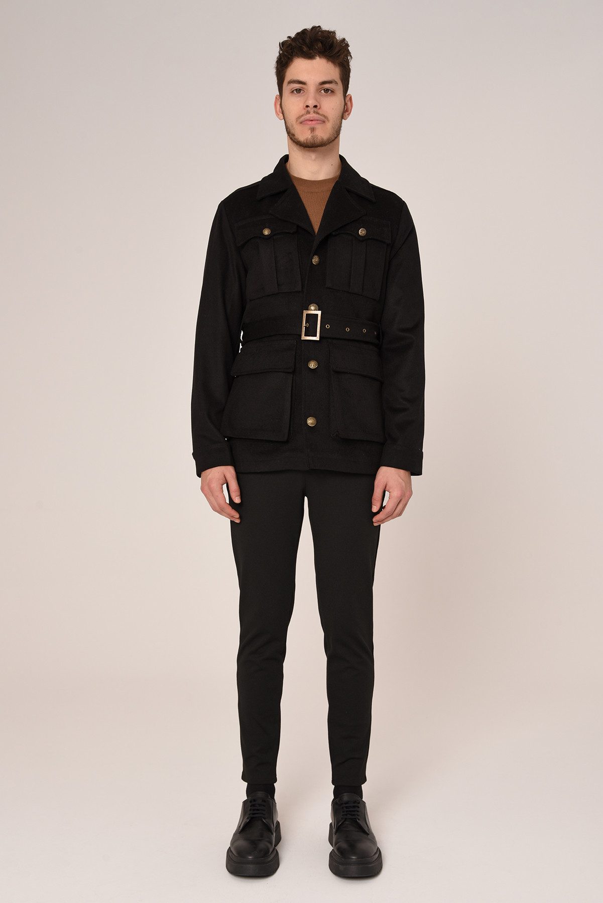 Antioch Wintermantel Lapel Collar Belt Detailed günstig online kaufen