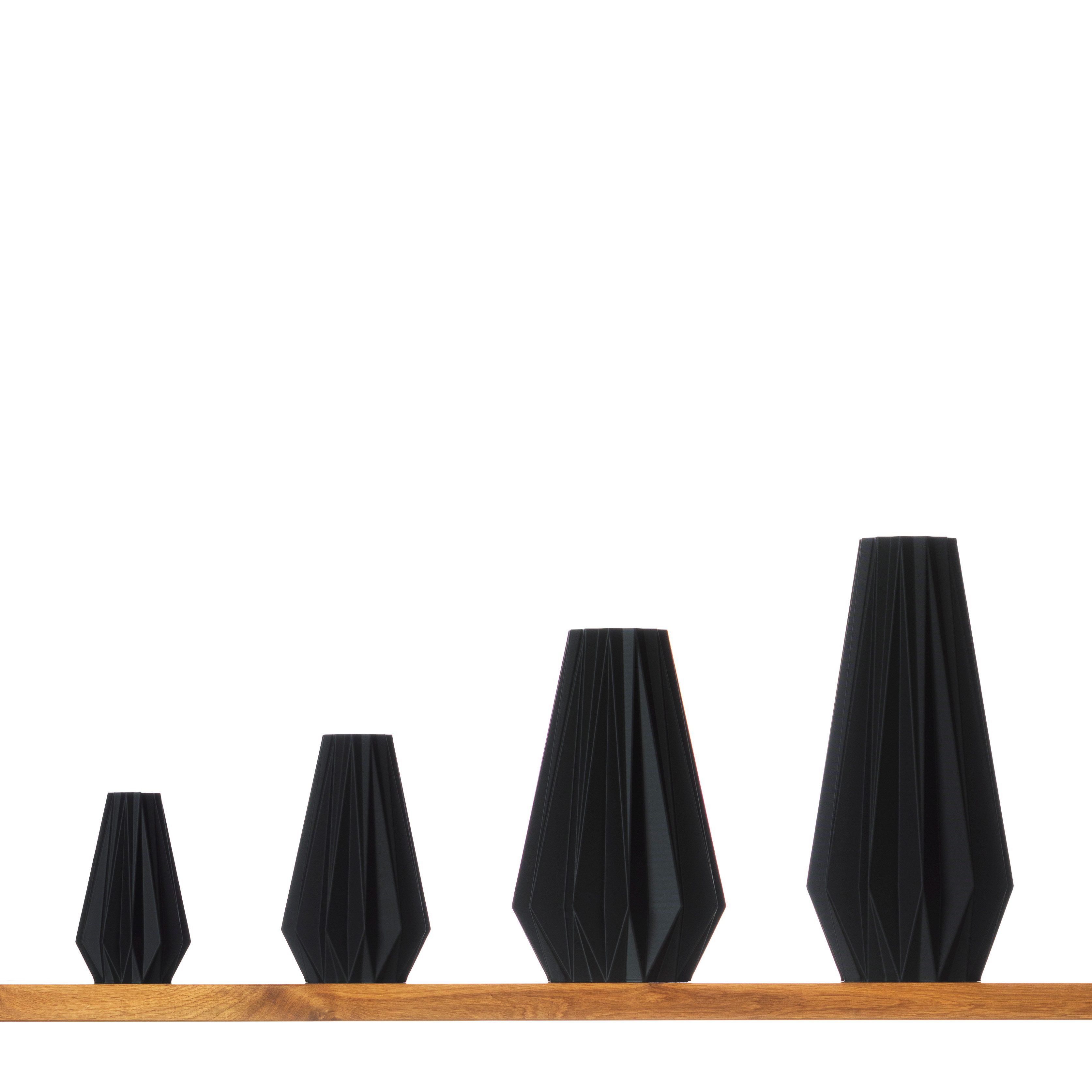 3D Vase Dekovase Agneta S 16cm Nachhaltige Blumenvase für Schnitt-/ Trockenblumen, Deko Vase