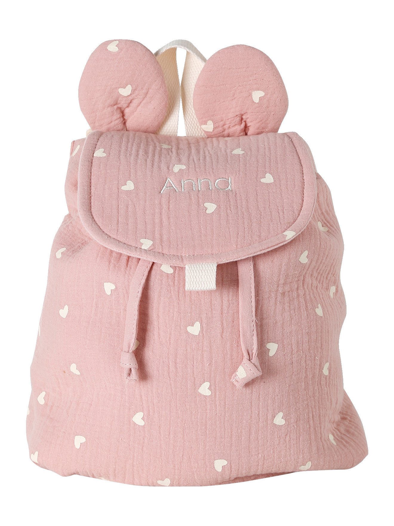 vertbaudet Rucksack Kinder Kita-Rucksack aus Musselin mit Ohren