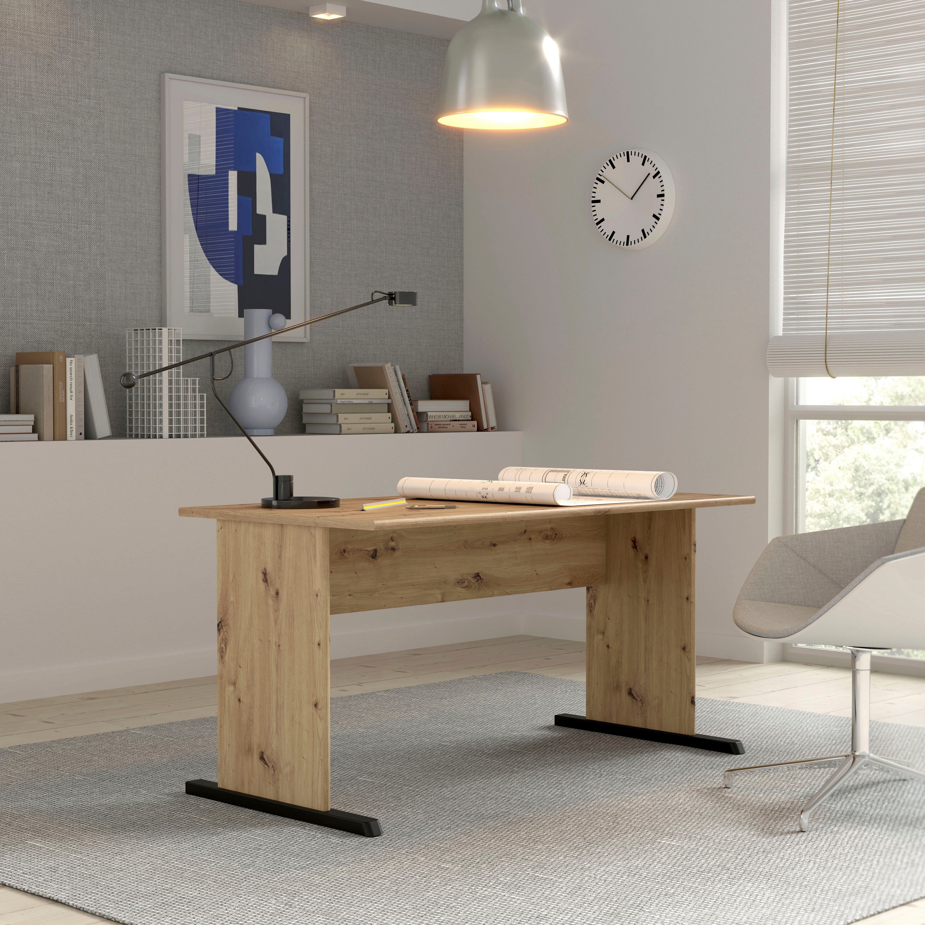 FORTE Schreibtisch Tempra, Breite 144 cm