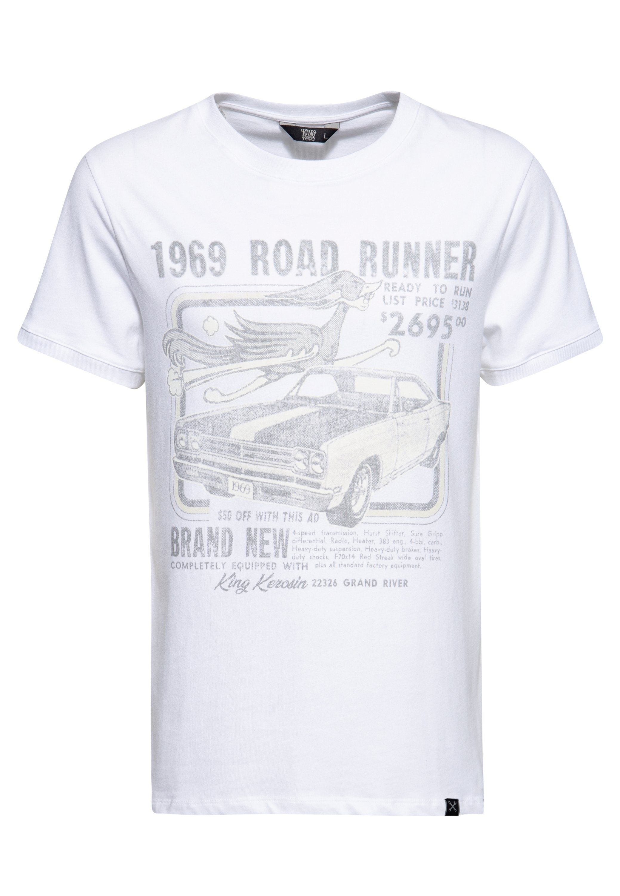 KingKerosin T-Shirt 1969 Road Runner Frontprint