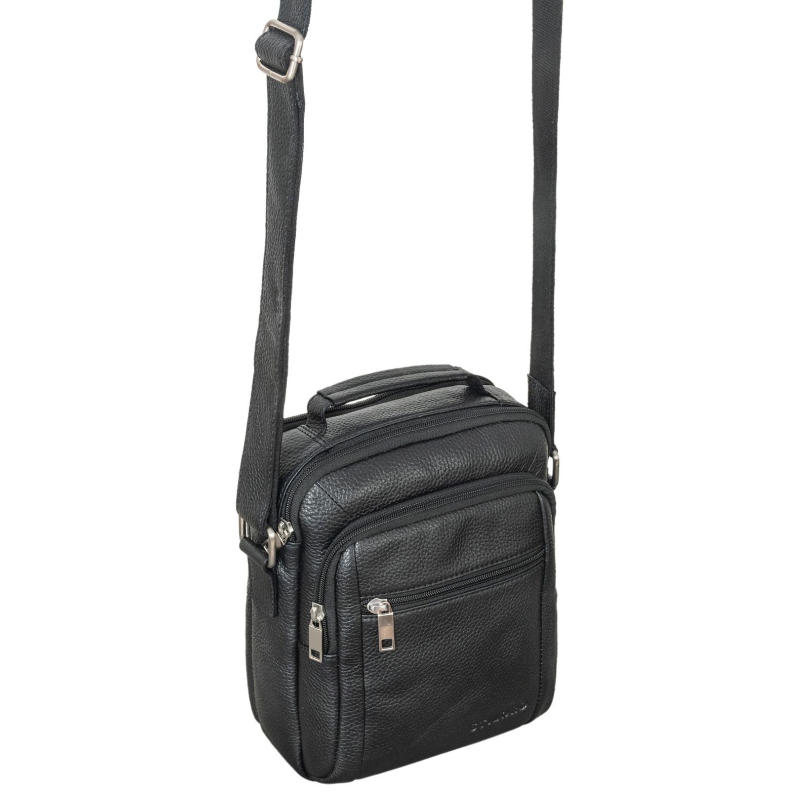 STILORD Schultertasche "Lucky" Umhängetasche Herren Klein Leder Handtasche – Bild 4 von 5