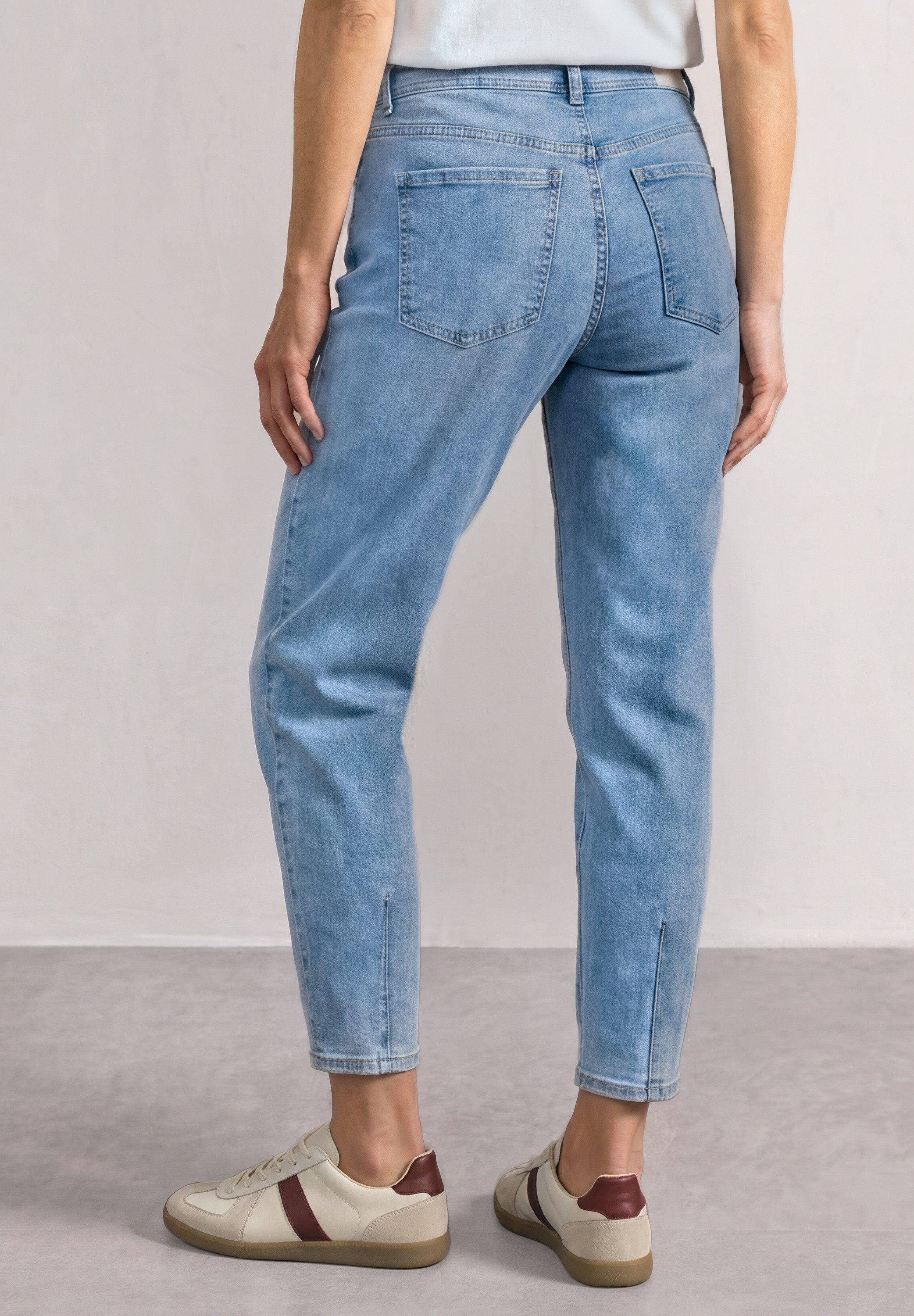 STREET ONE Loose-fit-Jeans Style Karlie Barrel Legs / mit Viskose und Stretch