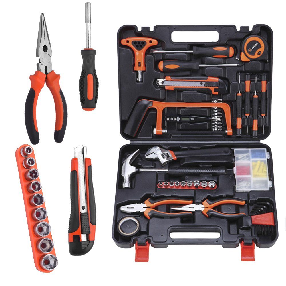 Kpaloft Werkzeugset, (82-St), Werkzeugset, Werkzeugkasten, Werkzeugkiste, robustes Tool-Set