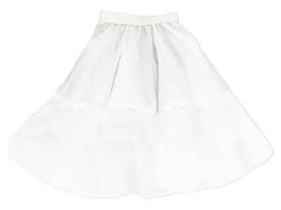 Das Kostümland Kostüm Fifties Petticoat für Kinder - Weiß