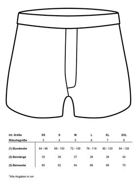 HAPPY SHORTS Boxer Print Sets (3-St) Unterhose Unterwäsche Loungewear