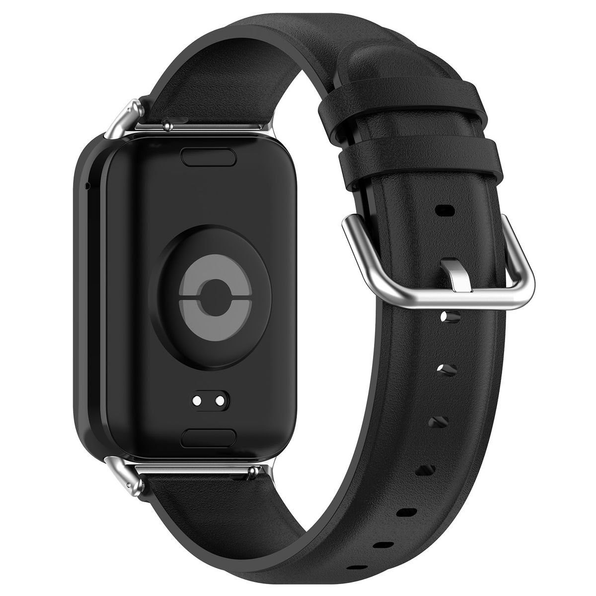 Wigento Armband Smartwatch-Armband / Band Für Xiaomi Pro 4 Redmi 8 Watch Kunst-Leder Schwarz Mi