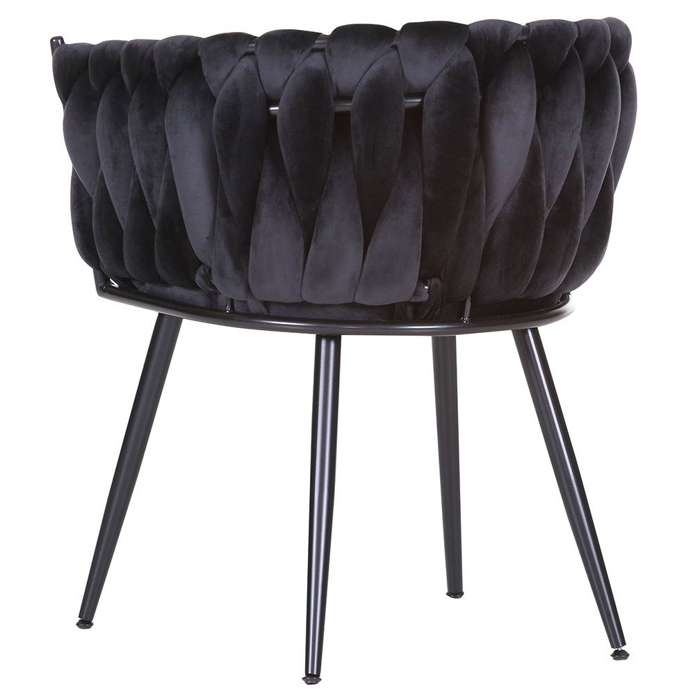 in Stühlen, Lomadox (Spar-Set), schwarz Esstisch Metallgestelle Massivholz Essgruppe TARRAS-123, mit cm 200 4