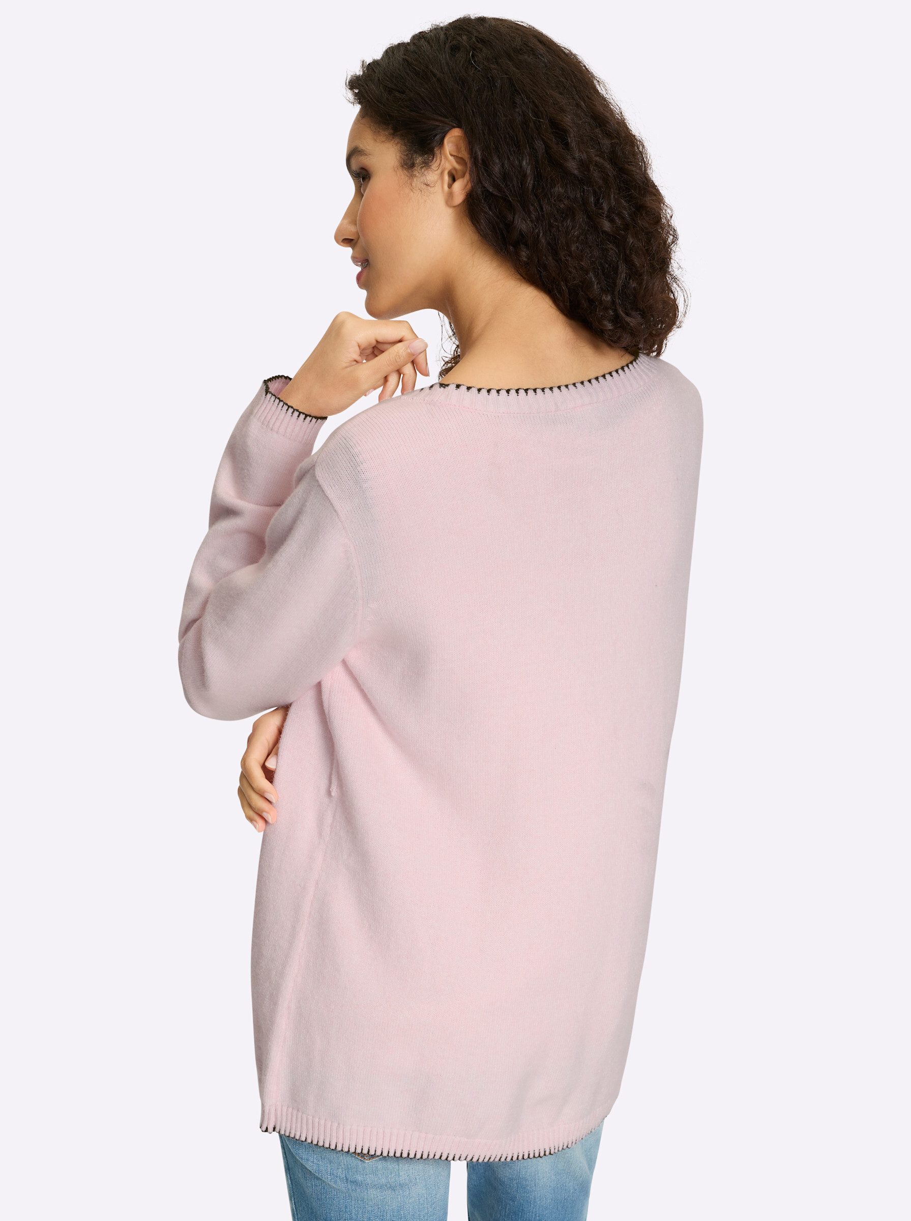 heine Strickjacke Twinset Langarm Feinstrick