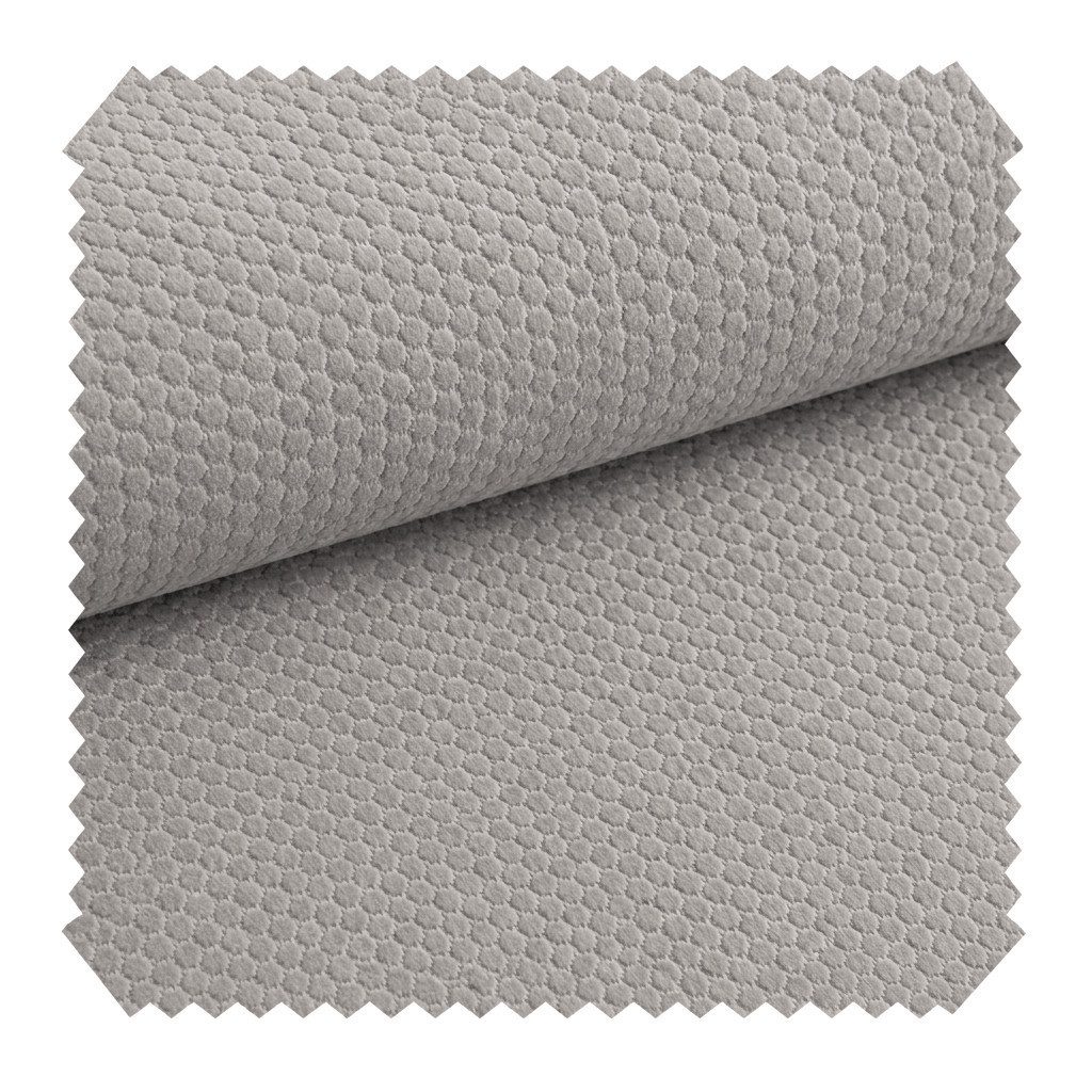 novely® Stoff MAKAO Abverkauf, Leichter Velours-Möbelstoff Feine Wabenprägung 1lfm, Strapazierfähig, Kuschelweich, Meterware, 1lfm