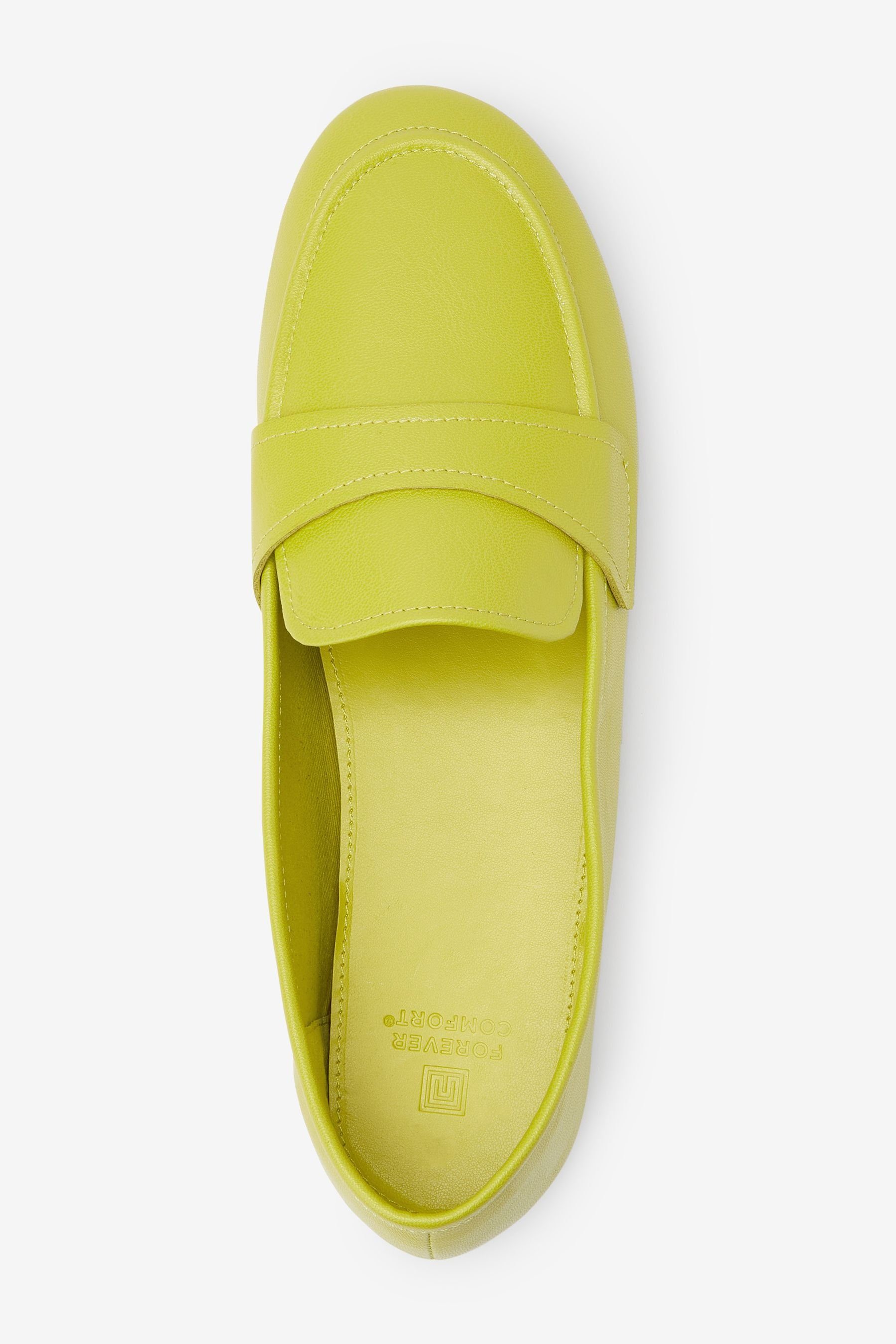 Sohle dünner Loafer Slipper Next mit (1-tlg) Green Comfort® Lime Forever