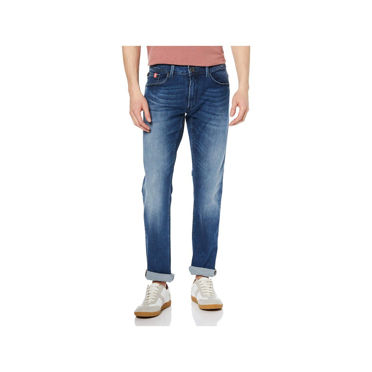 Garcia Tapered-fit-Jeans blau (1-tlg) Tapered Fit