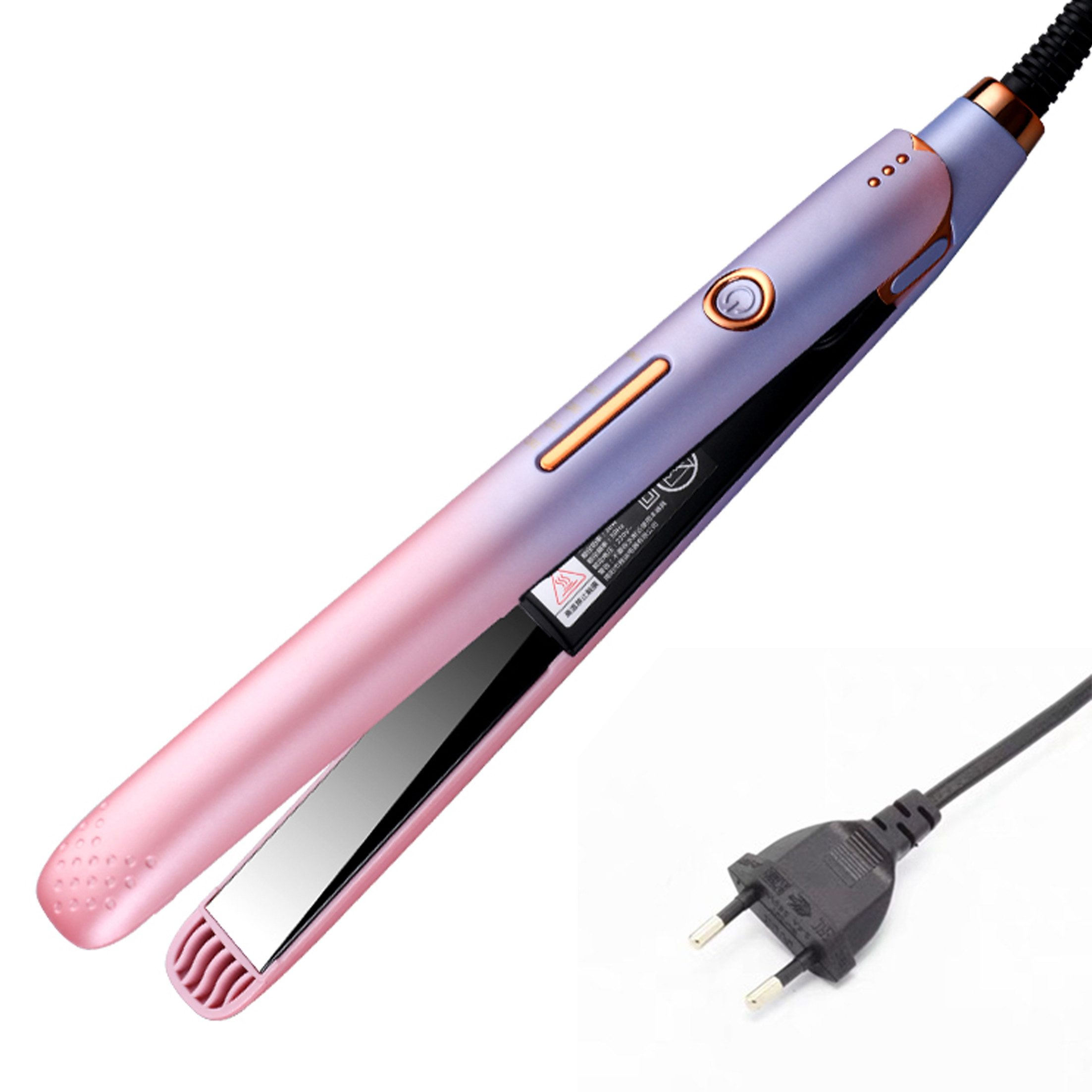 KINSI Glätteisen Haarglätter 2-in-1 - Glätteisen mit Ionentechnologie Keramikbeschichtung, Haarglätter 2-in-1