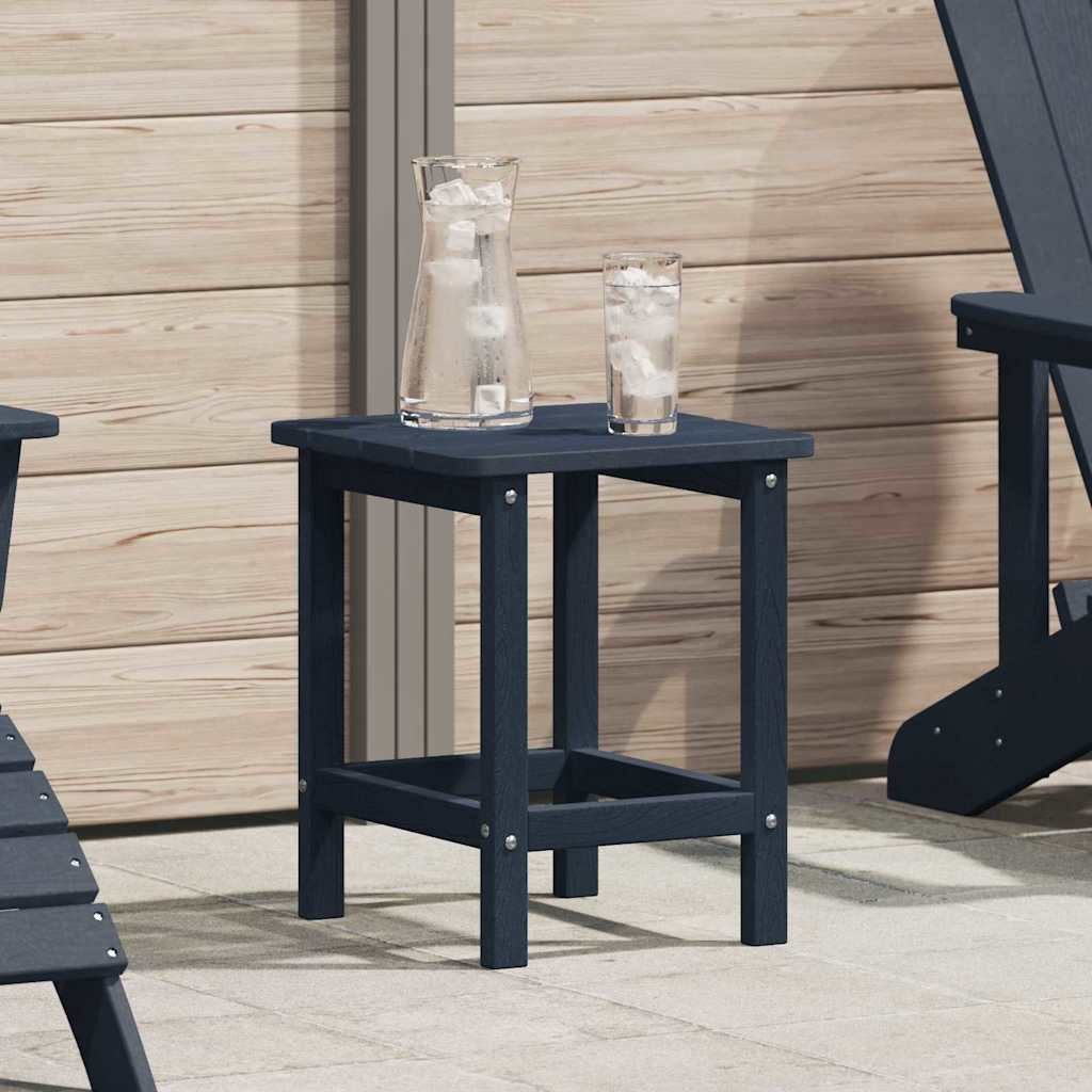 vidaXL Gartentisch Beistelltisch Marineblau 38 x 38 x 46 cm Polyethylen (1-St)