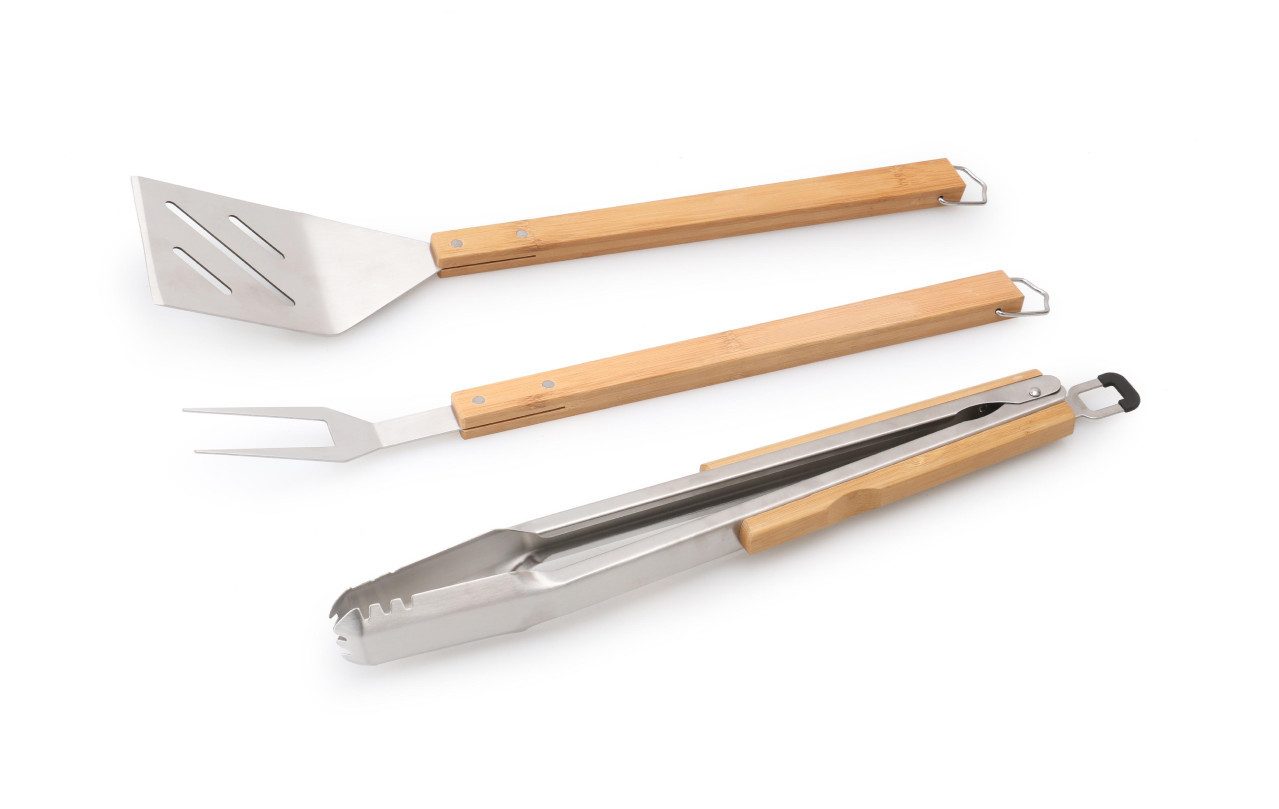 Primaster Grillbesteck-Set Primaster Grillbesteck Set Premium 3 teilig