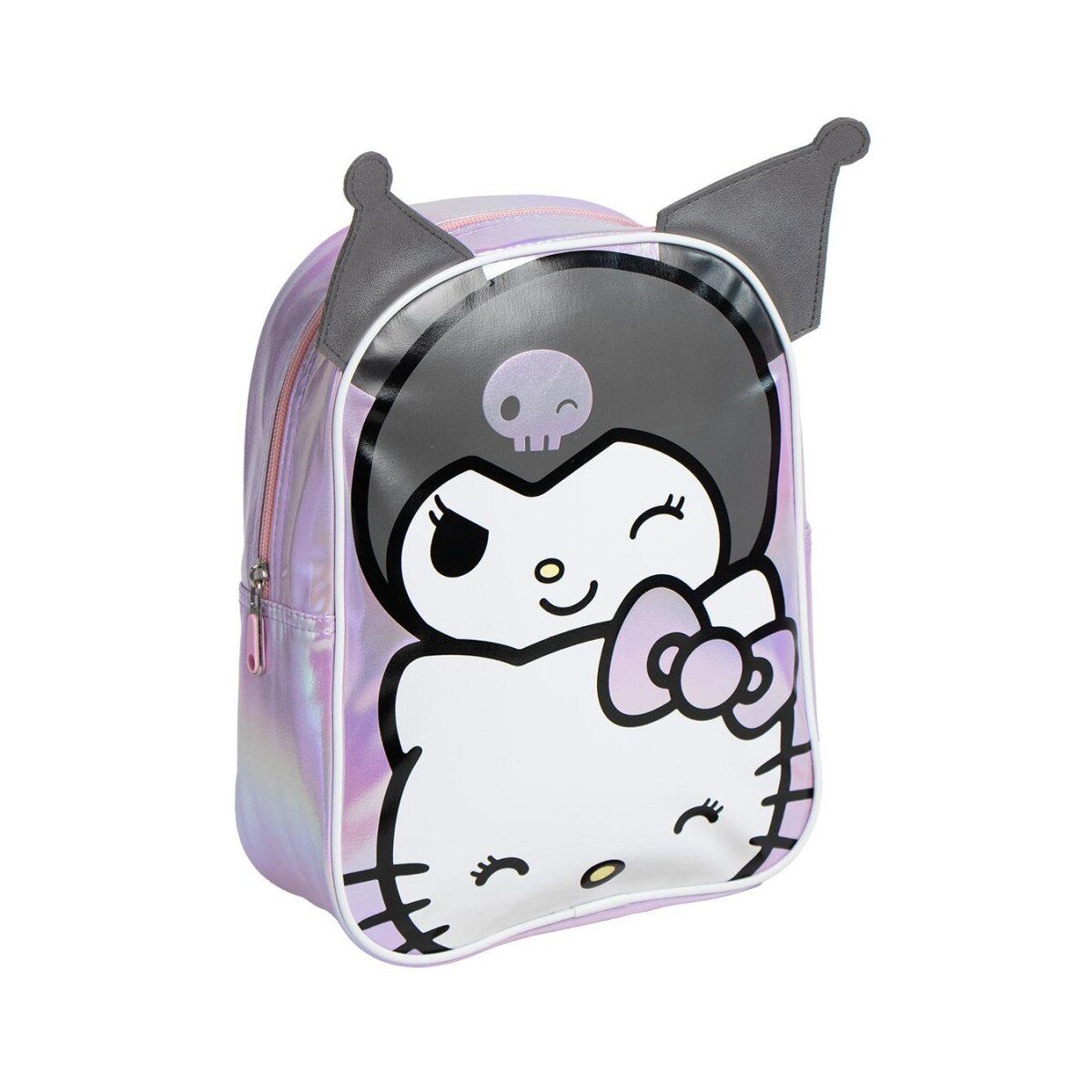 Hello Kitty Kinderrucksack Hello Kitty Kuromi Rucksack 32cm – holografisch & trendy (1-tlg)