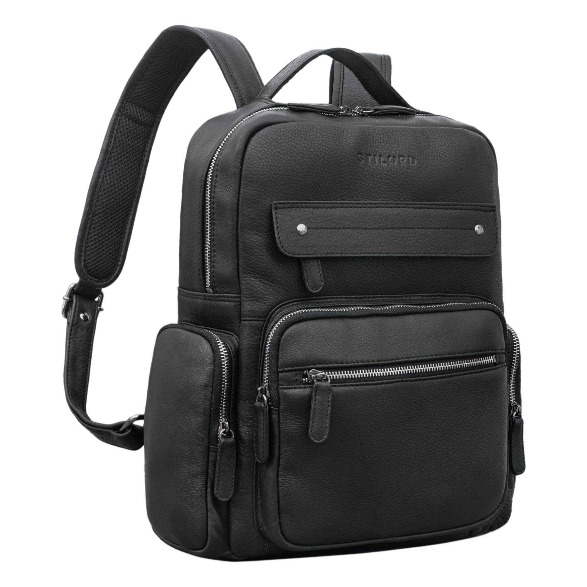 STILORD Notebookrucksack "Edison" Moderner Studenten-Rucksack mit Laptop-Fach 13,5 Zoll