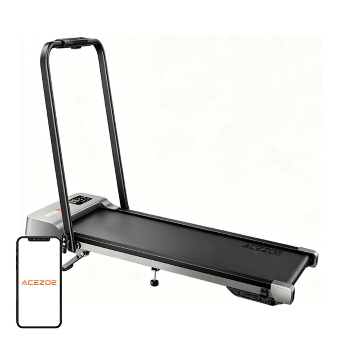 Acezoe Laufband ACEZOE P12 Klappbares elektrisches Laufband (Schwarz und Grau)