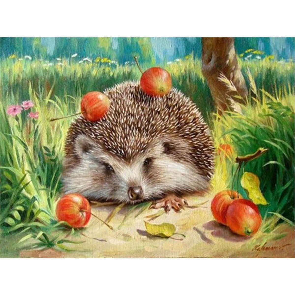 Pracht Styropor-Teil PRACHT Diamond Painting Igel 40x30cm