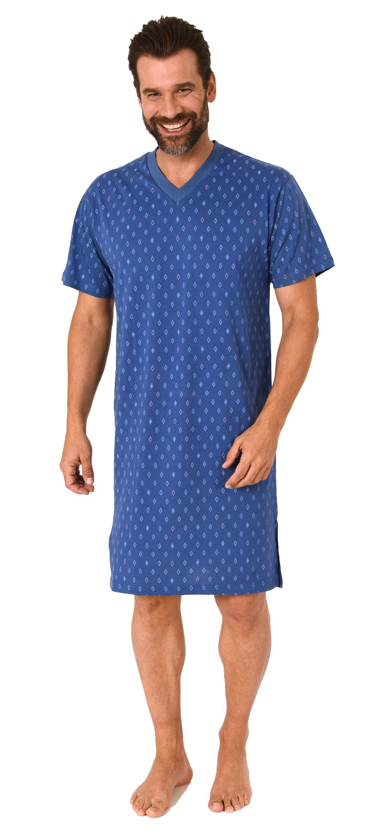 Normann Pyjama Herren Nachthemd kurzarm in günstig online kaufen