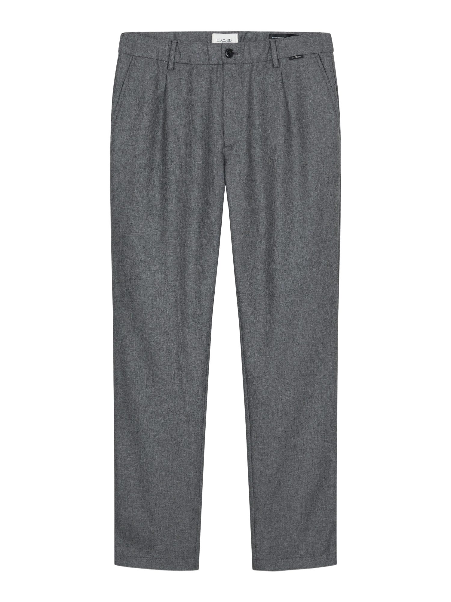 CLOSED Stoffhose grau,Casual,Wolle,Unifarben,Tapered Fit,Mittel