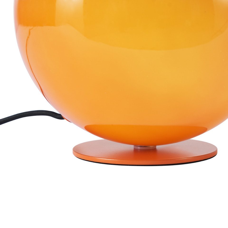 Qazqa Tischleuchte Mabel, ohne Leuchtmittel, Warmweiß, QAZQA Tisch­leuchte, e27, Orange, Glas, Retro