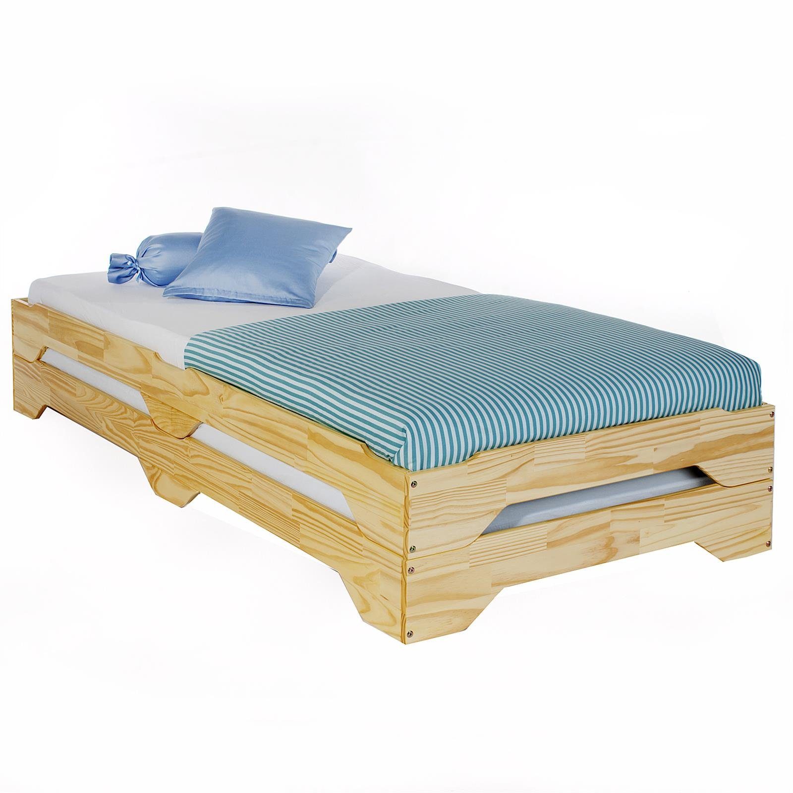 IDIMEX Funktionsbett RONNY, Strapelbett Gästebett Stapelliege Massivholzbet günstig online kaufen