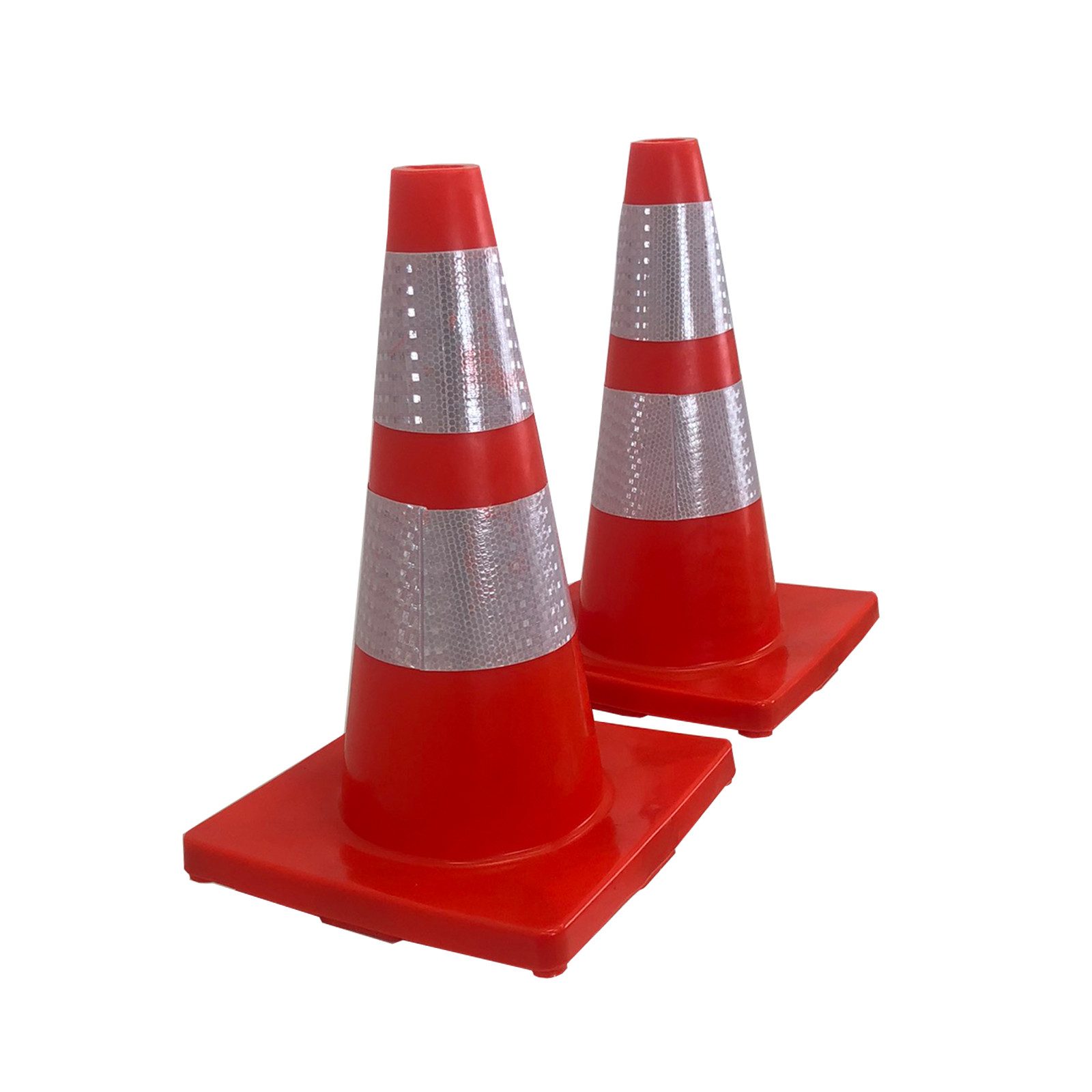 TRUTZHOLM Pylonen 2x Verkehrsleitkegel flexibel bruchsicher reflektierend Warnkegel (Set)