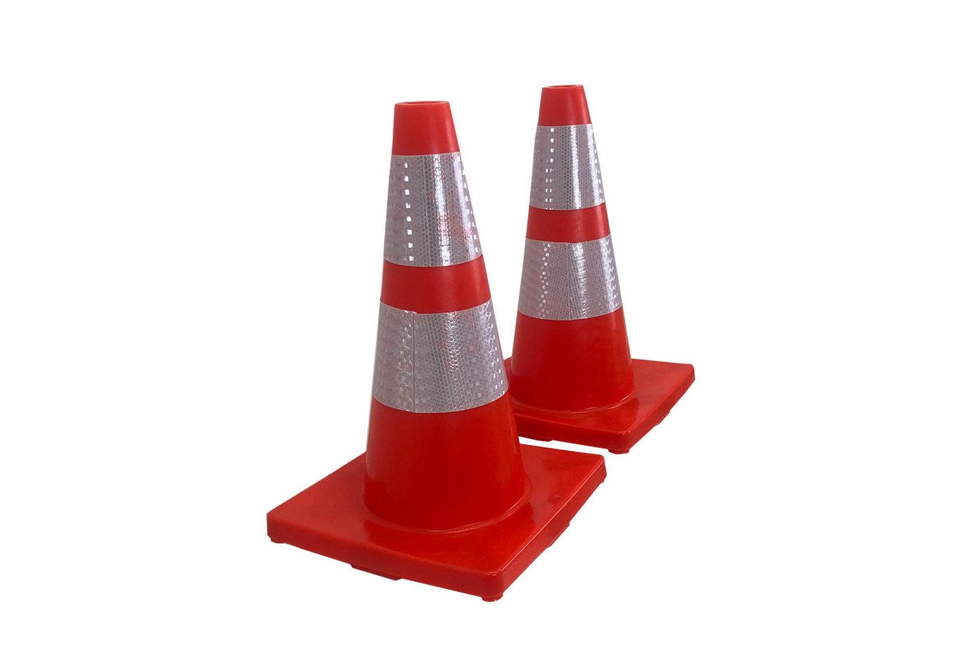 TRUTZHOLM Pylonen 2x Verkehrsleitkegel flexibel bruchsicher reflektierend Warnkegel