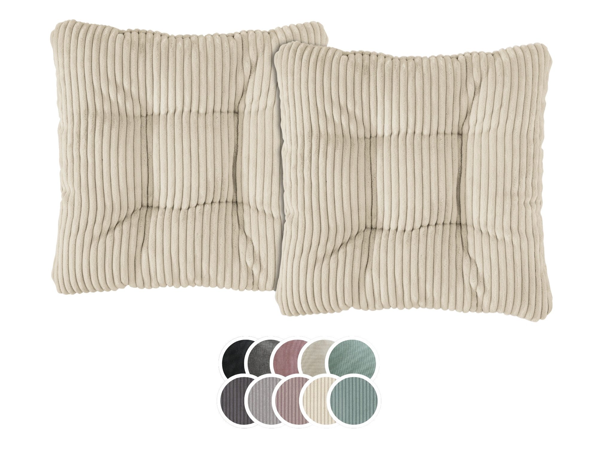 XDREAM Stuhlkissen Sitzkissen Set (2er & 4er) für Stühle und Bänke, robuste günstig online kaufen