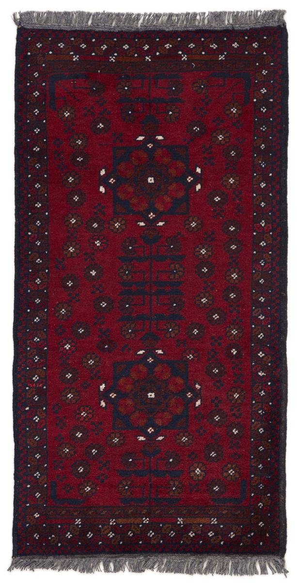 Orientteppich Afghan Mauri 51x101 Handgeknüpfter Orientteppich Läufer, Nain Trading, rechteckig, Höhe: 6 mm | Kurzflor-Teppiche