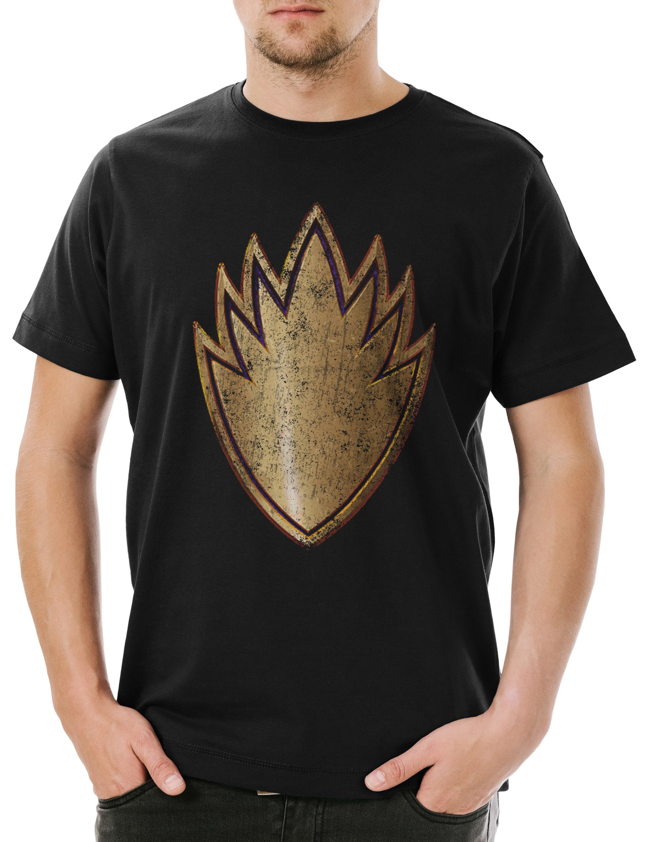 Print-Shirt Vintage Ravagers Logo Herren T-Shirt Guardians Super Symbol Of The