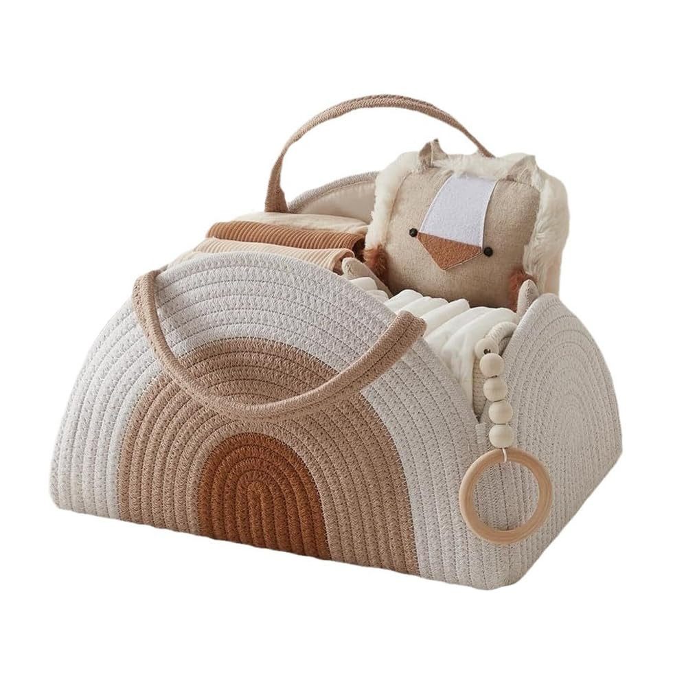 Coonoor Allzweckkorb Tragbarer Allzweckkorb, Baby Windeltasche, Windelaufbe günstig online kaufen