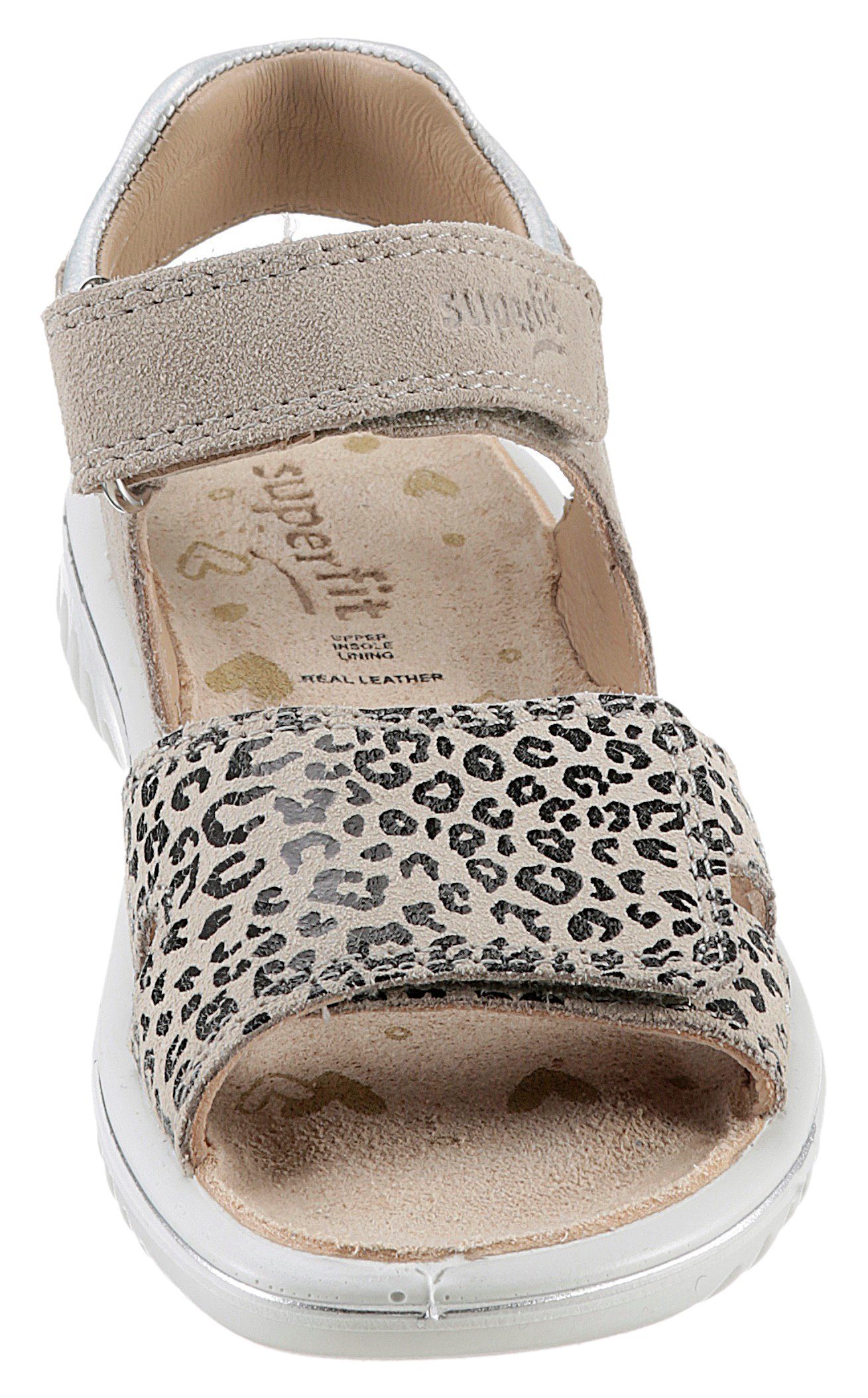 Superfit SPARKLE WMS: mittel Sandale Klett-Sandalette mit Leomuster, Größenschablone zum Download – Bild 4 von 5