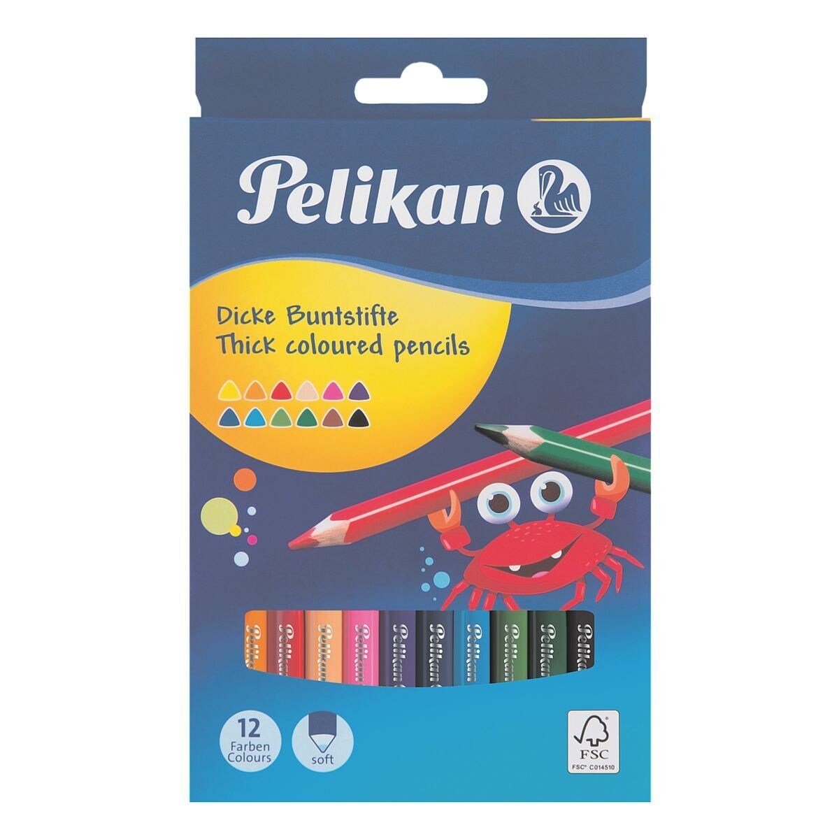 Pelikan Buntstift, (12-tlg), mit 4 mm Mine