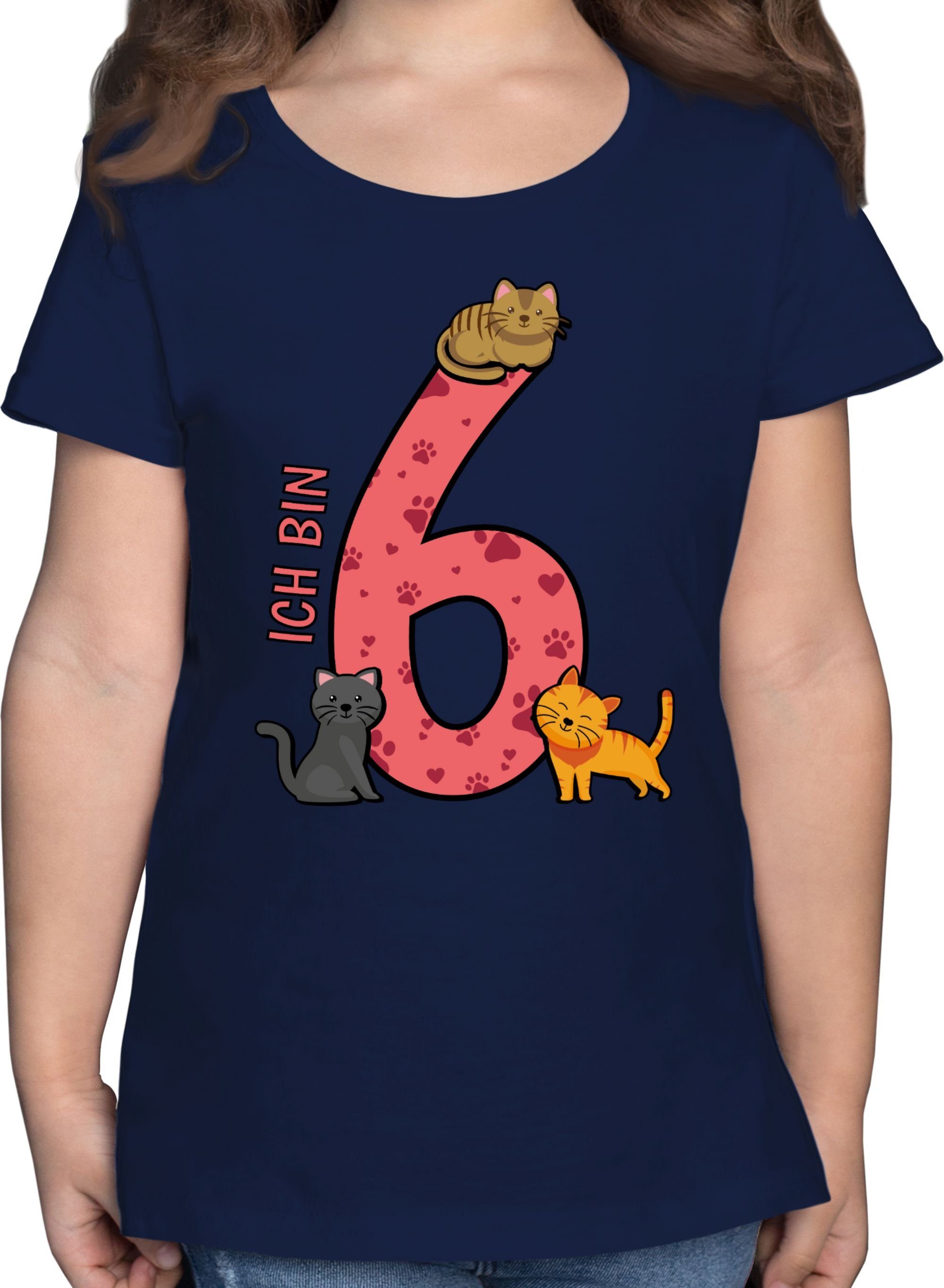 T-Shirt Katzen Sechster