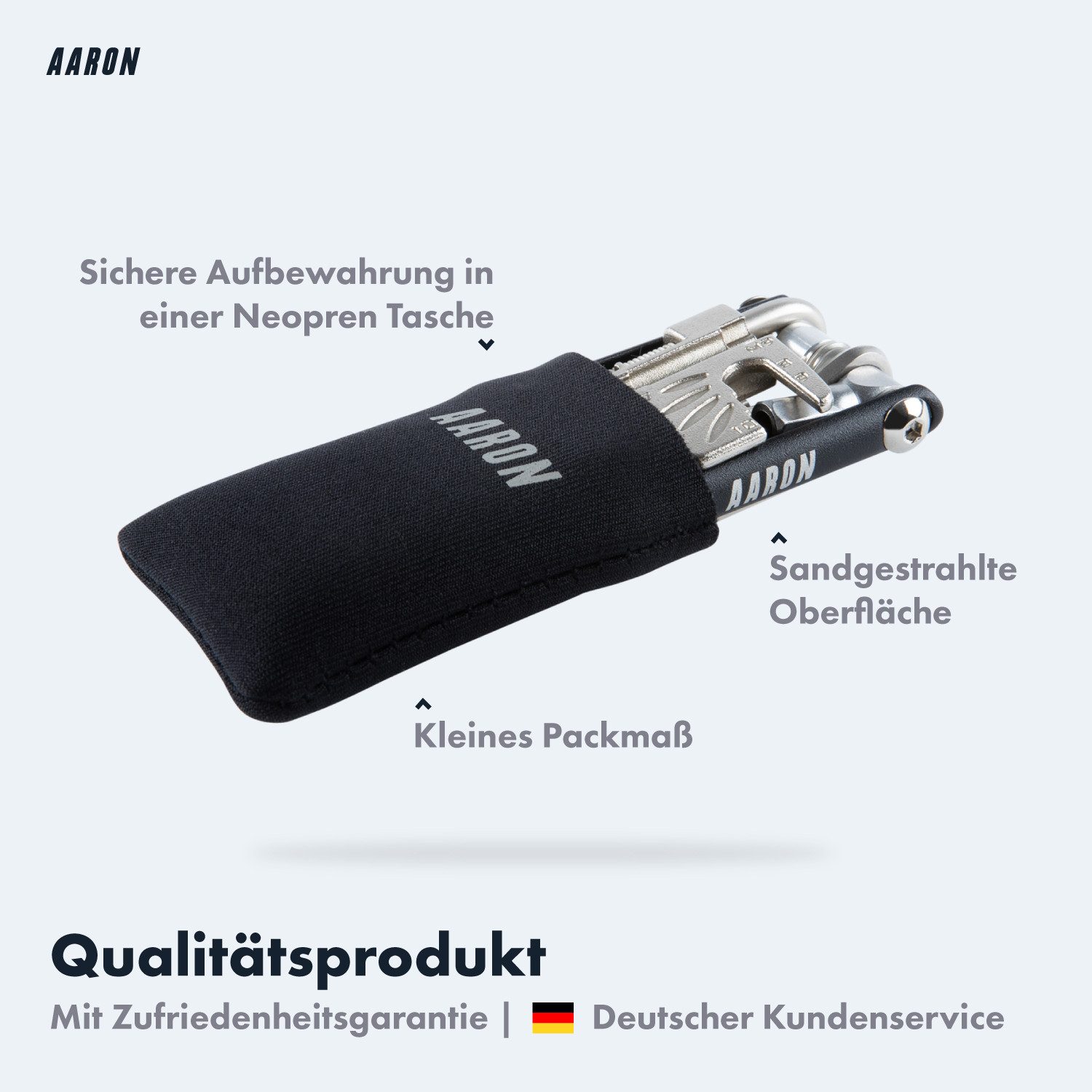 AARON Multitool 20 in 1 Tool Fahrrad Multifunktionswerkzeug Werkzeugset MTB Trekking