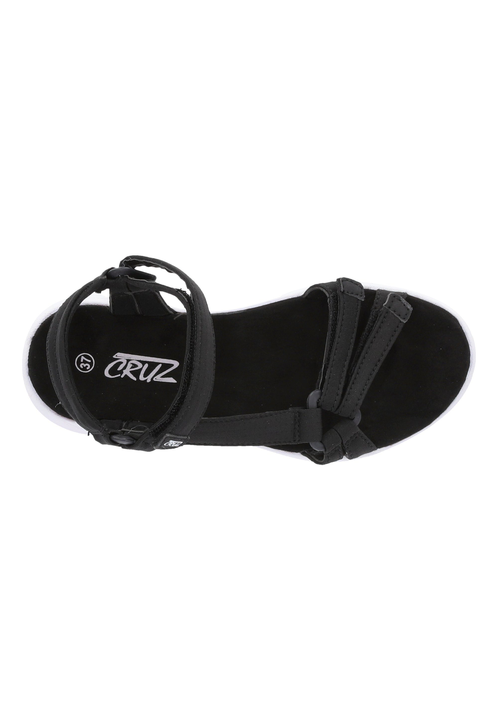 schwarz Bernao CRUZ Sandale mit Allwetterprofil rutschfestem