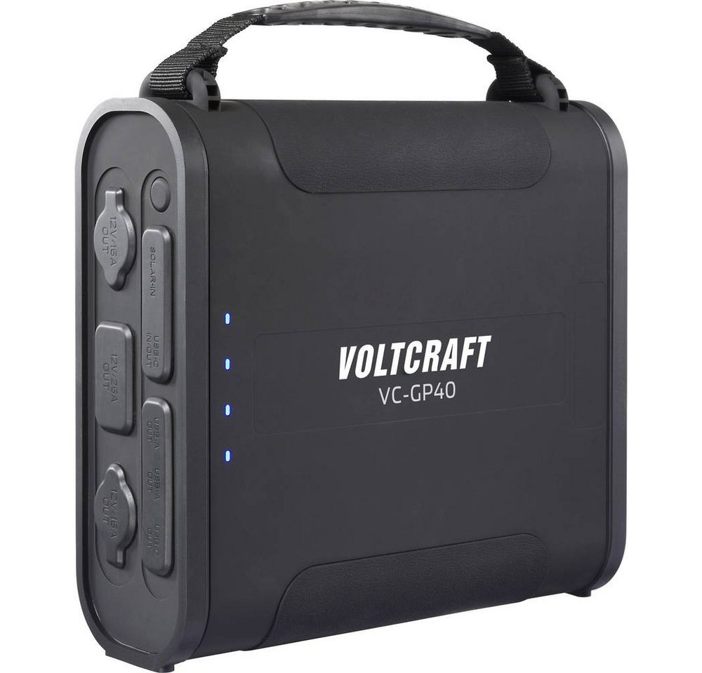 VOLTCRAFT VC-GP40 Powerbank 36000 mAh USB PD 3.0 LiFePO 4 Schwarz LED Powerbank