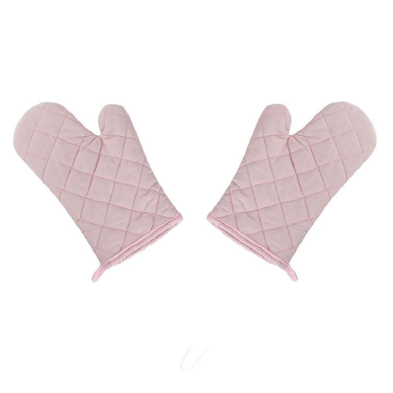 LuxusKollektion Topfhandschuhe Ofenhandschuhe Rosa Rose 2 Stück