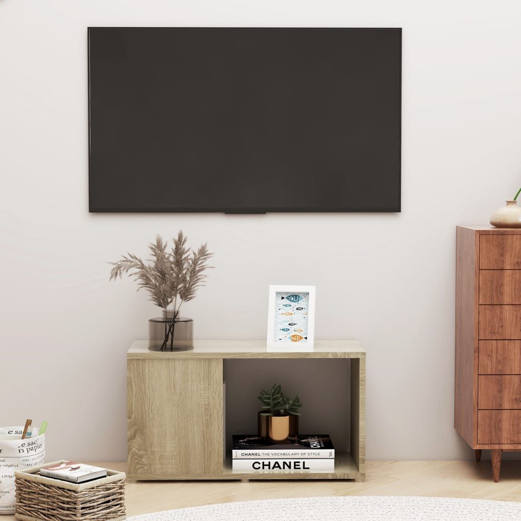 vidaXL TV-Schrank TV-Schrank Sonoma Eiche 60x24x32 cm Spanplatte Lowboard günstig online kaufen