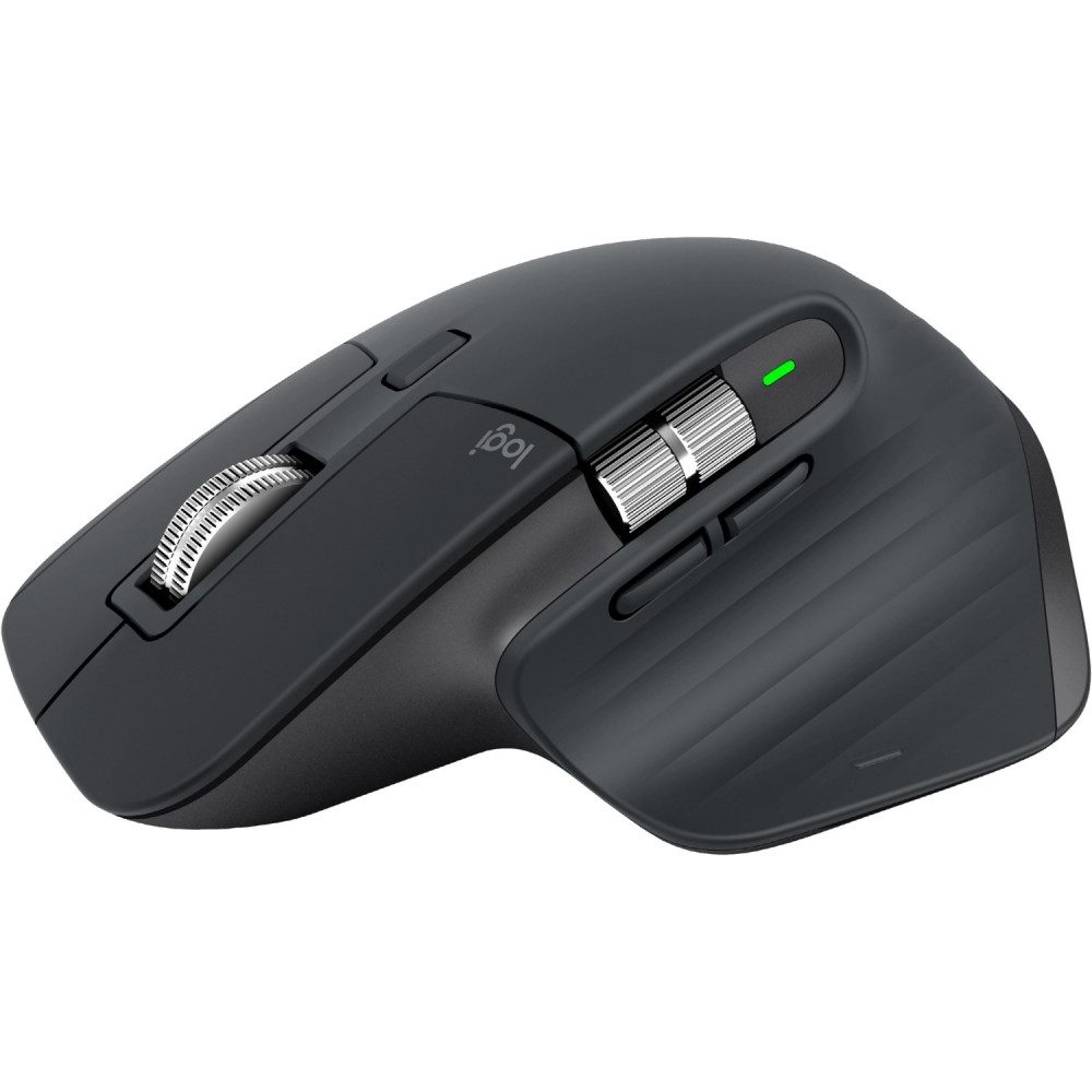 Logitech MX Master 3S kabellose Maus Grafit Maus (Optical, Programmierbare Tasten)