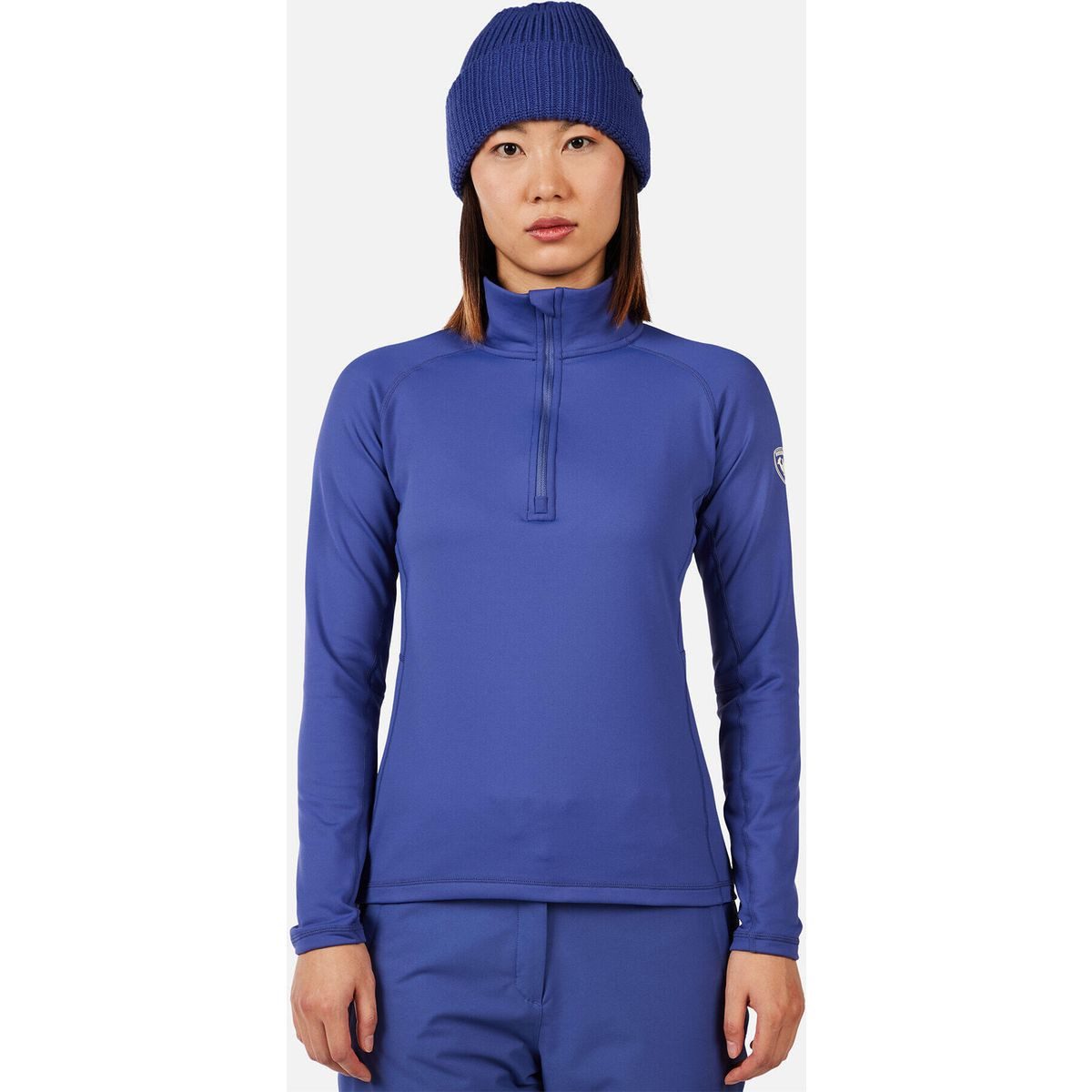 Rossignol Fleecejacke W Mid Layer Stretch Half Zip Vielseitiges Stretch-Fleece für Damen, ideal fürs Layering bei